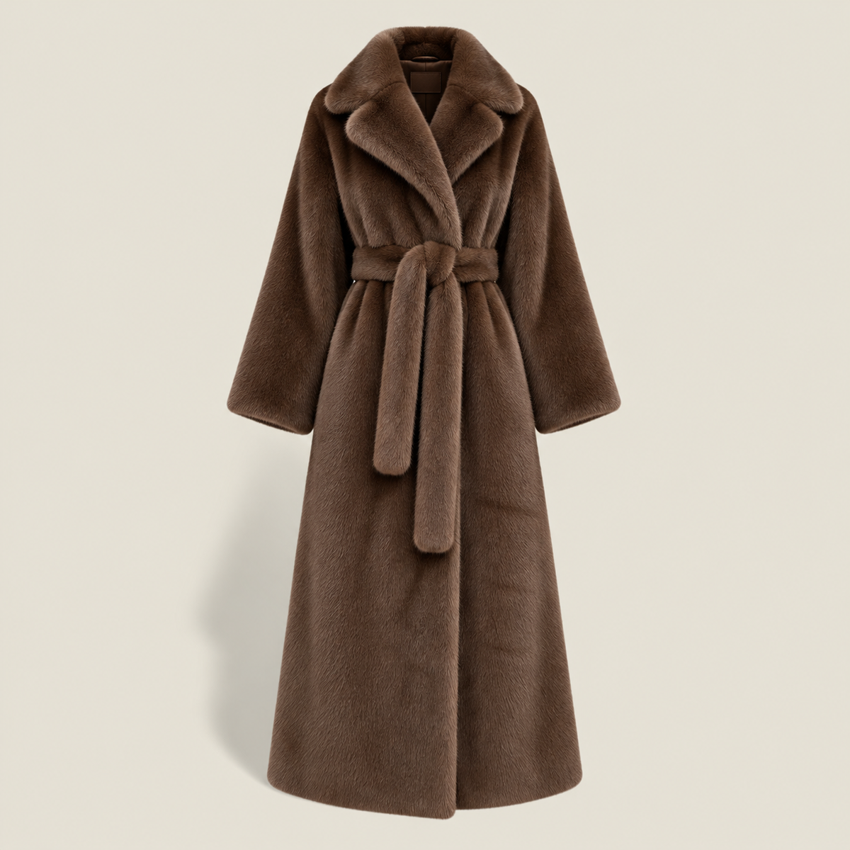 MME. KENNEDY FUR COAT - COGNAC