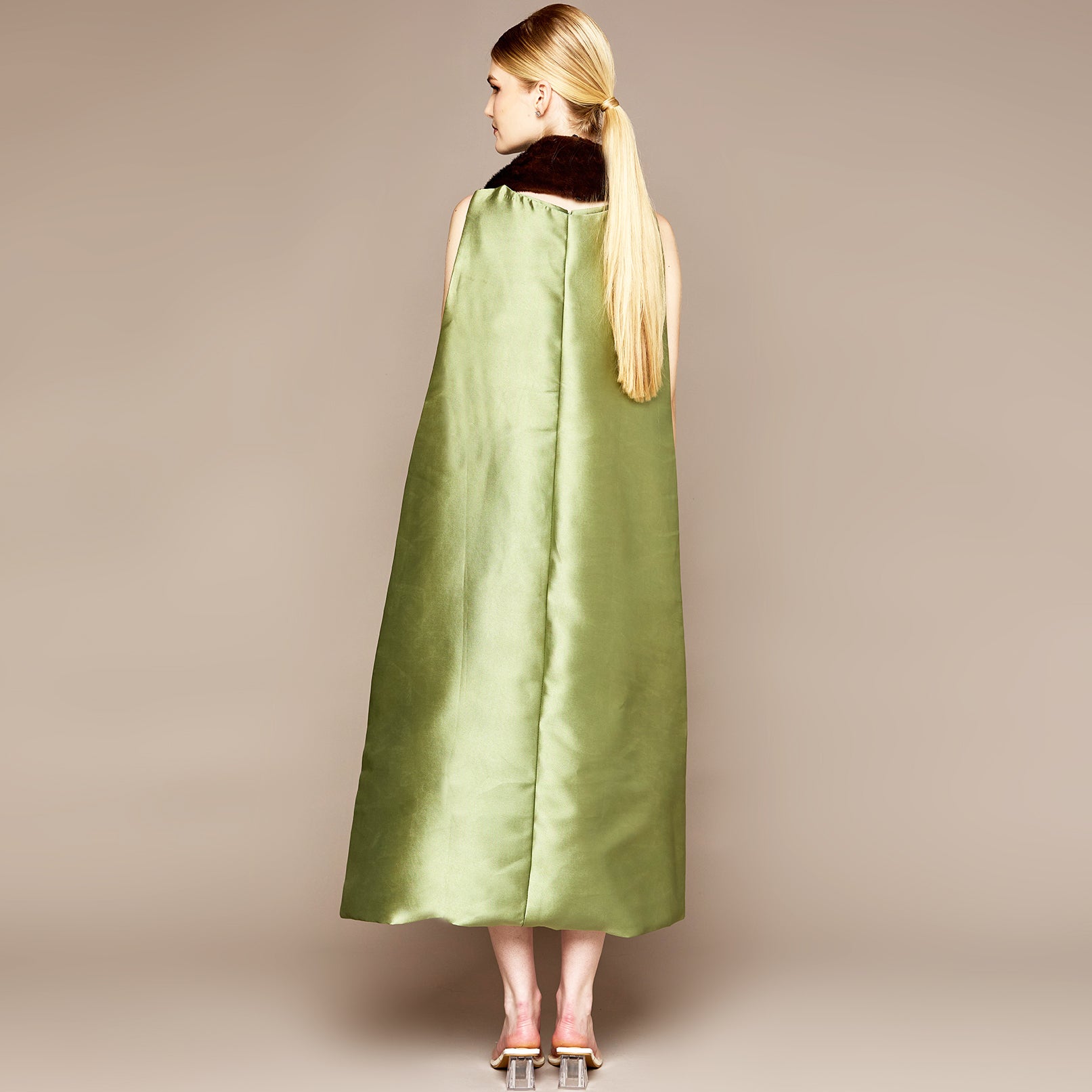 MONACO MINK CAPELETTE DRESS