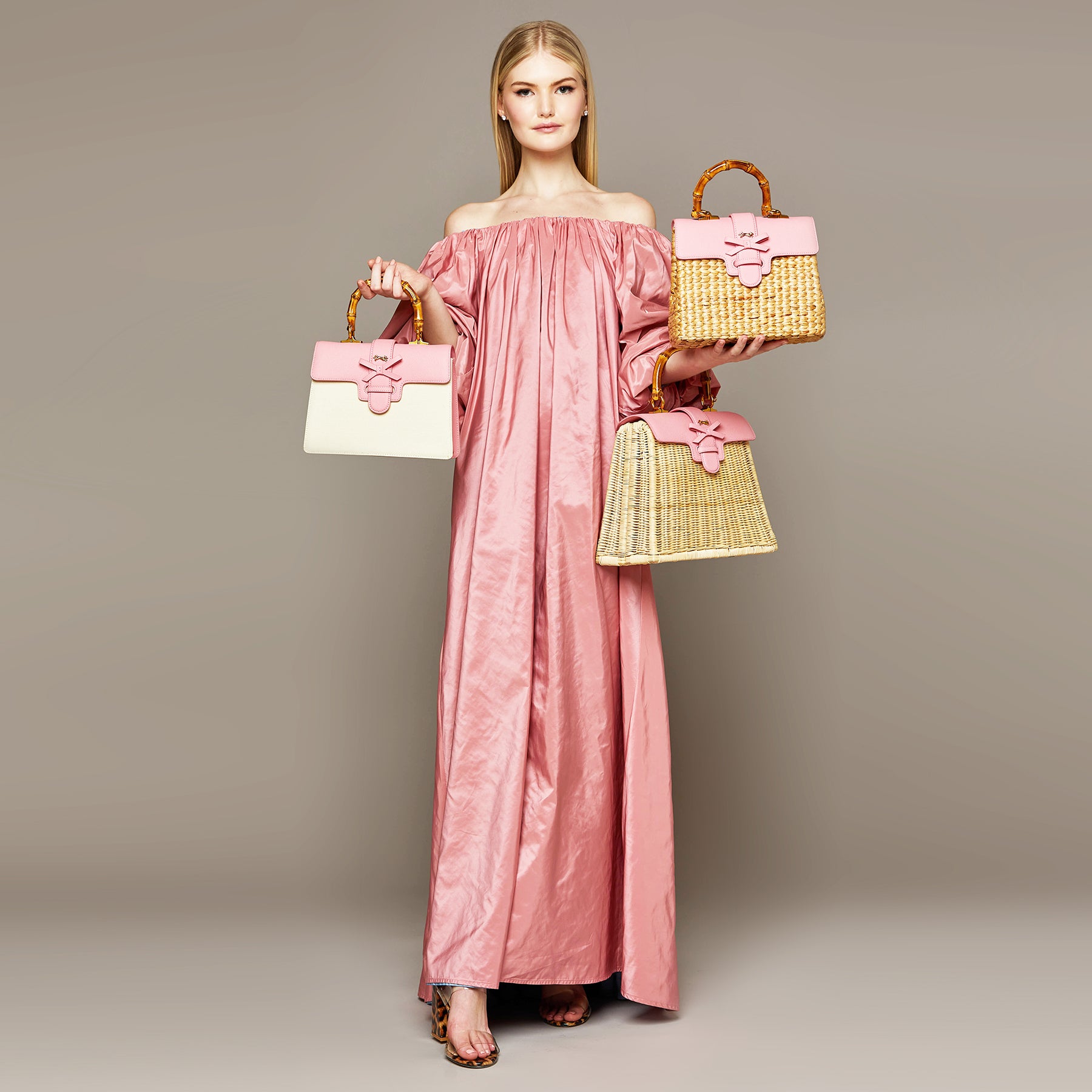 MME. CARLTON MONACO BAG - ROSE