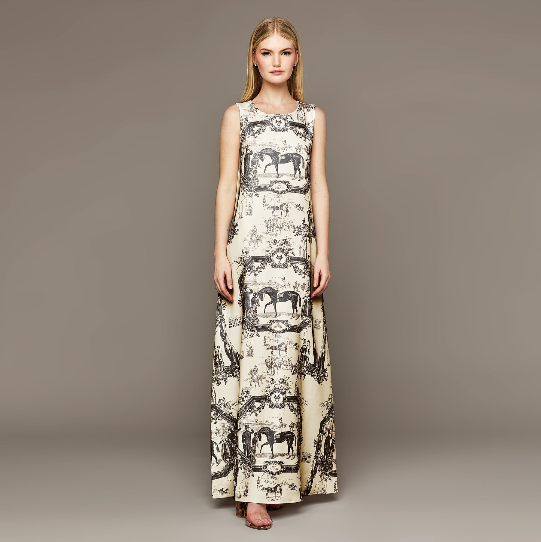 MME. "TOILE" Garden Dress - NOIR