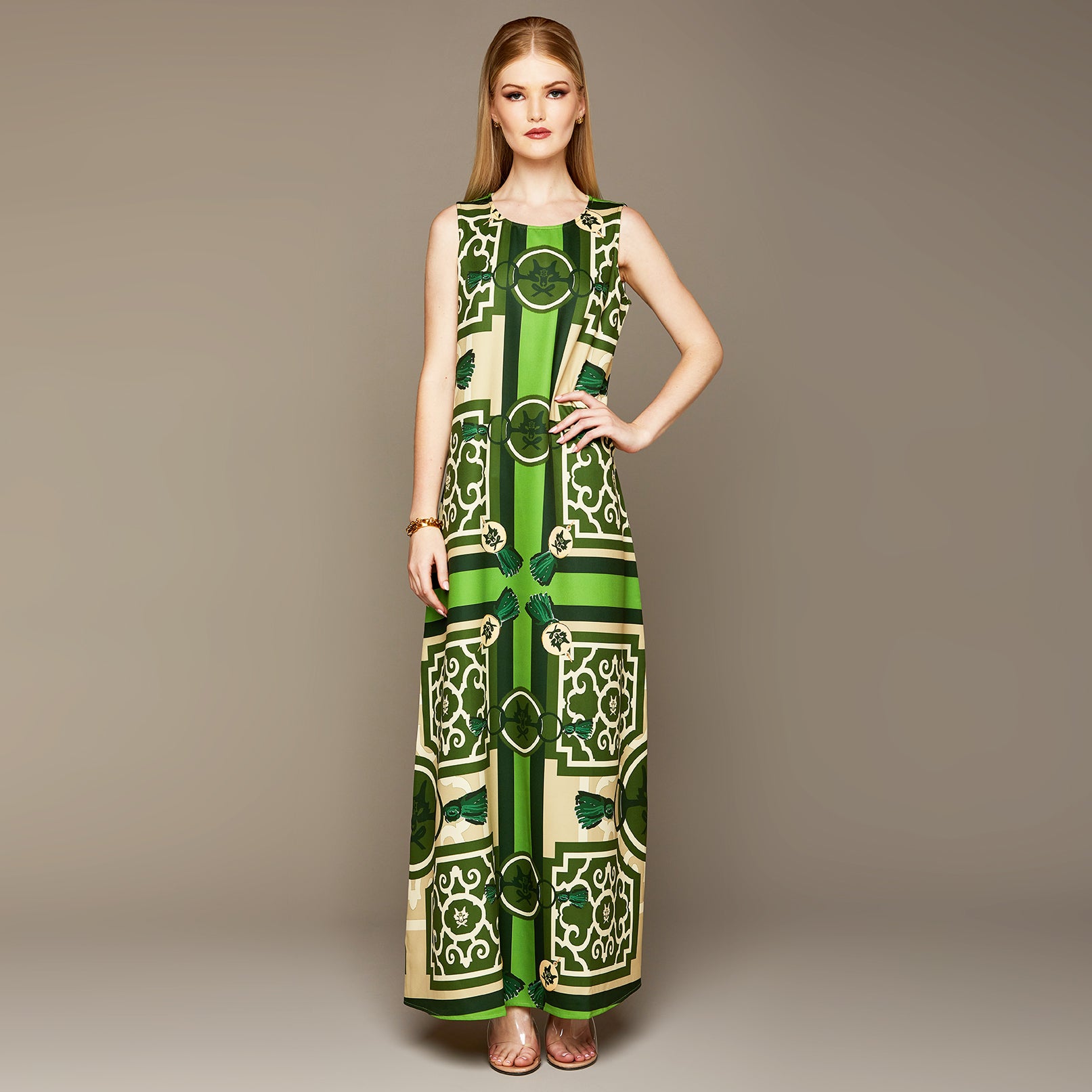 MME. COURT GARDEN DRESS - ENVY