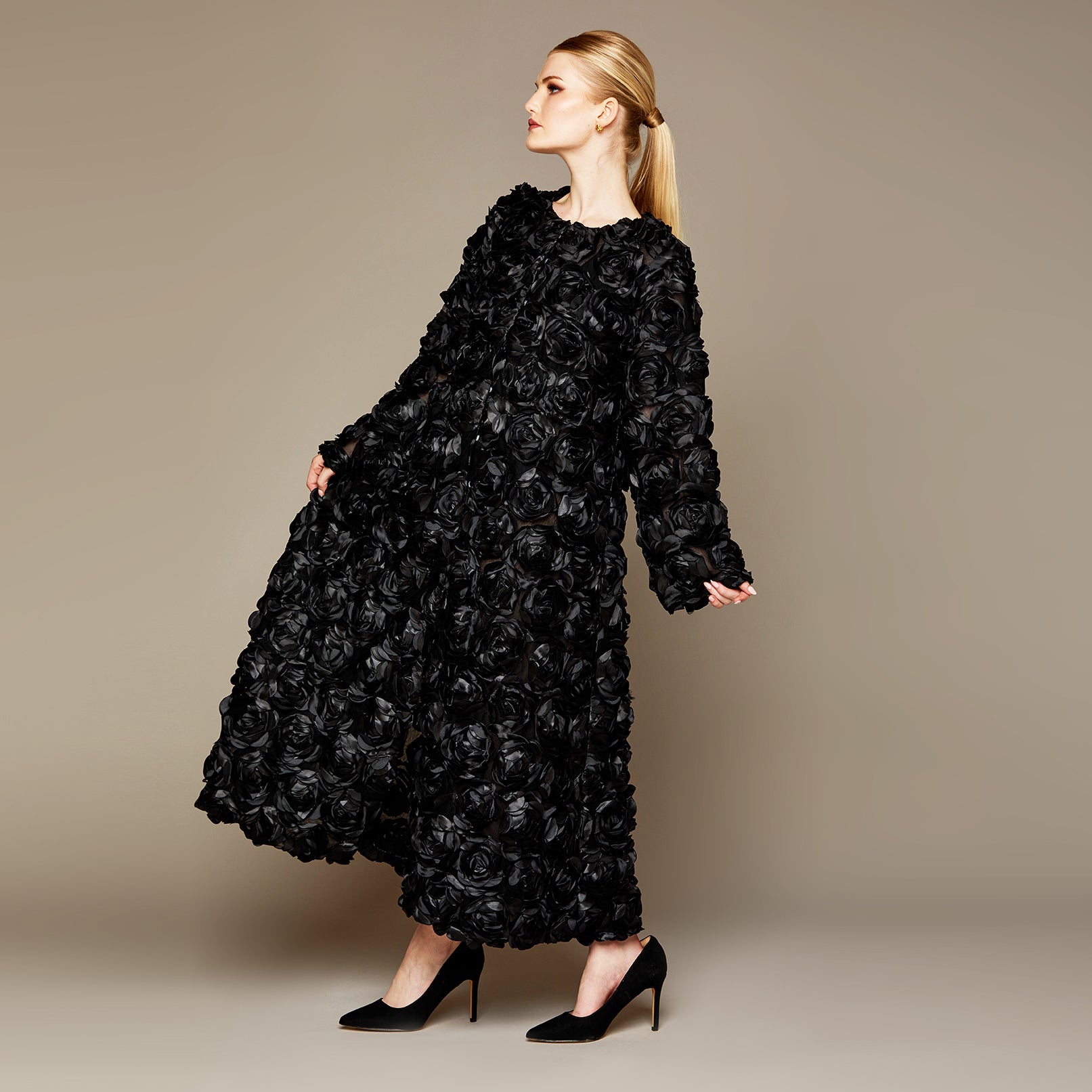 MME. ROSE COAT - NOIR