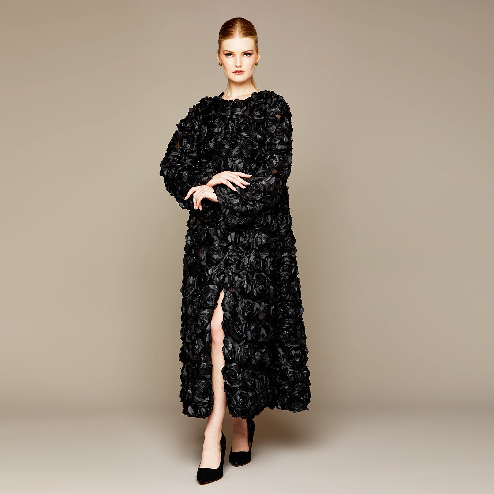 MME. ROSE COAT - NOIR