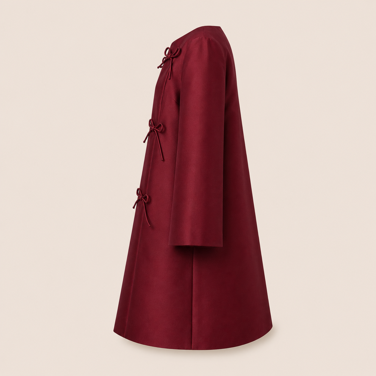 MME. LULU DRESS - BURGUNDY
