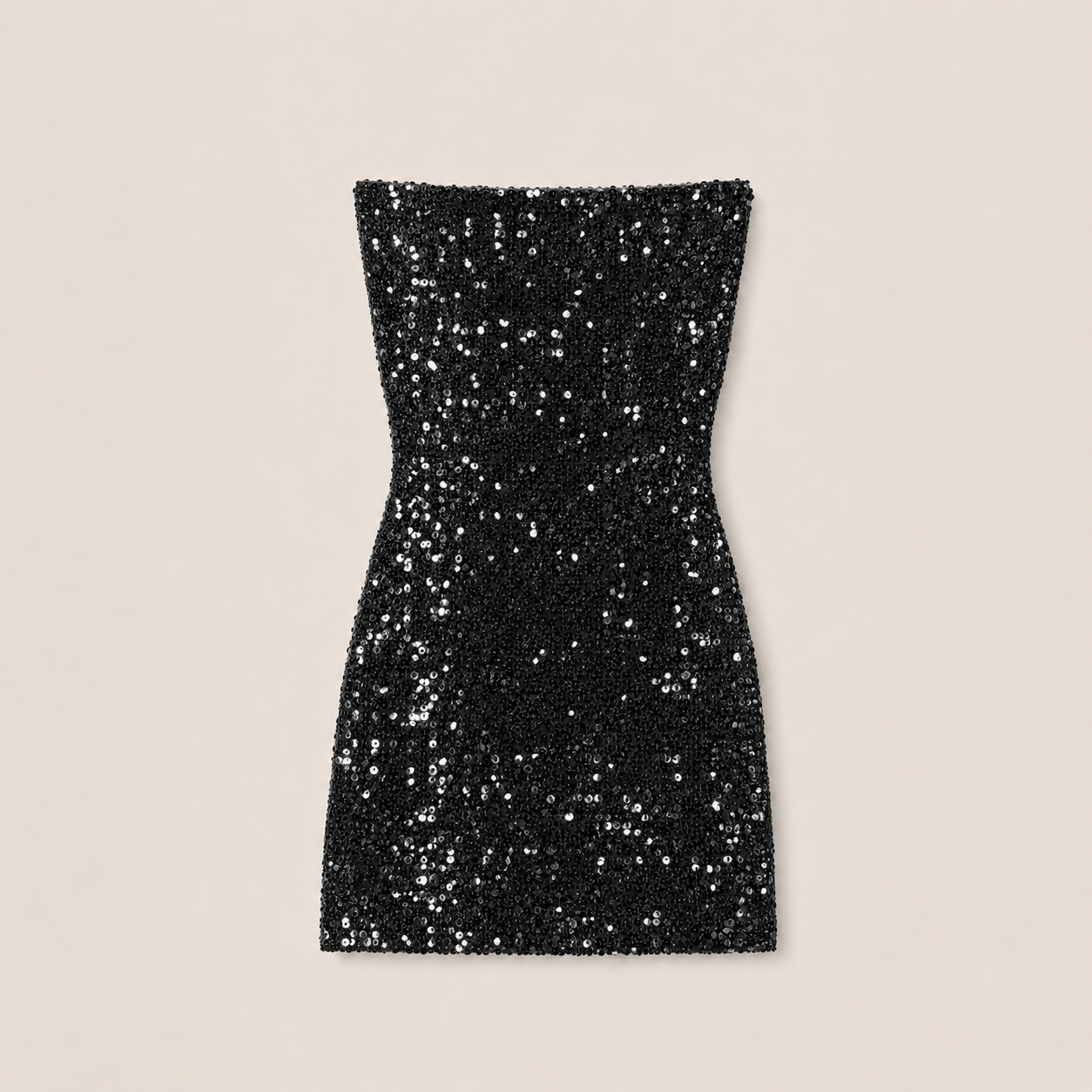 MME. "SEQUIN" MINI Dress - NOIR