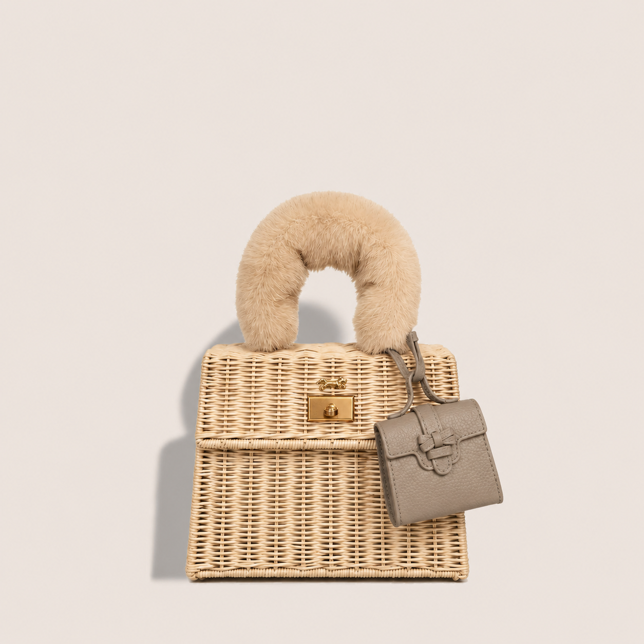 MME. MALLORY MINK BASKET BAG - ERMIN