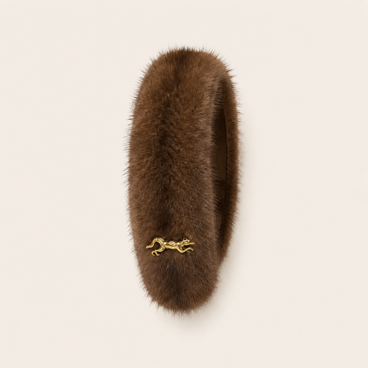 MME.MINKY HEAD BAND - SABLE