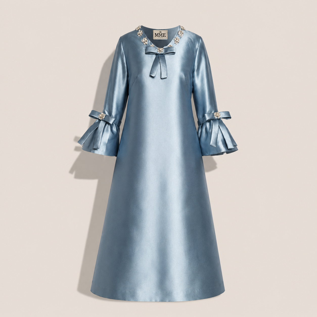 MME.MINK OPERA GARDEN GOWN - Cornflower