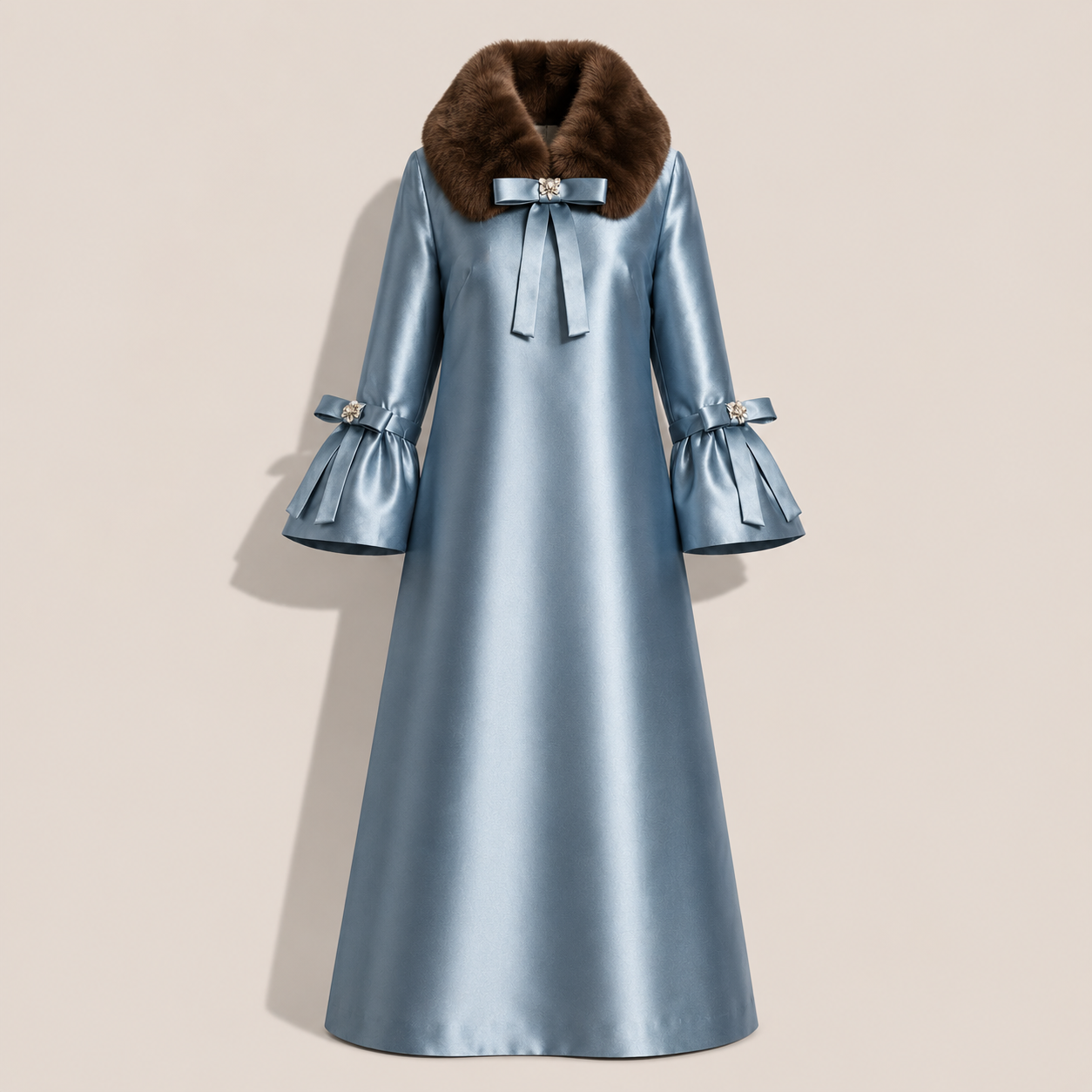 MME.MINK OPERA GARDEN GOWN - Cornflower