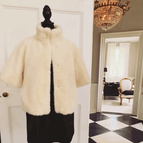 THE MINKY DAY COAT - CREME
