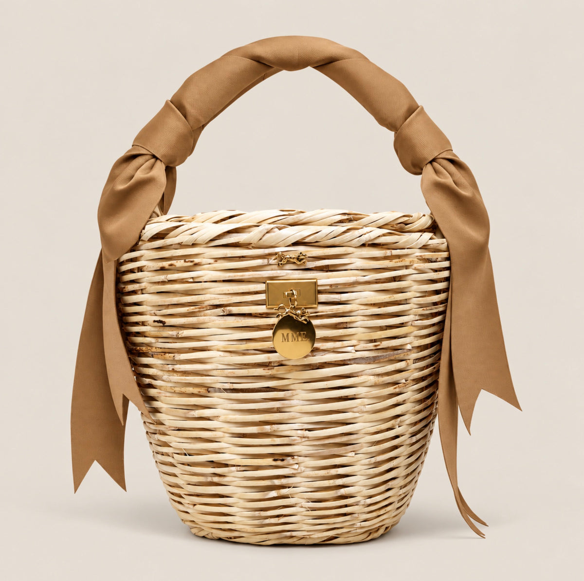 MME. LEGACY BIRK BASKET - CAMEL