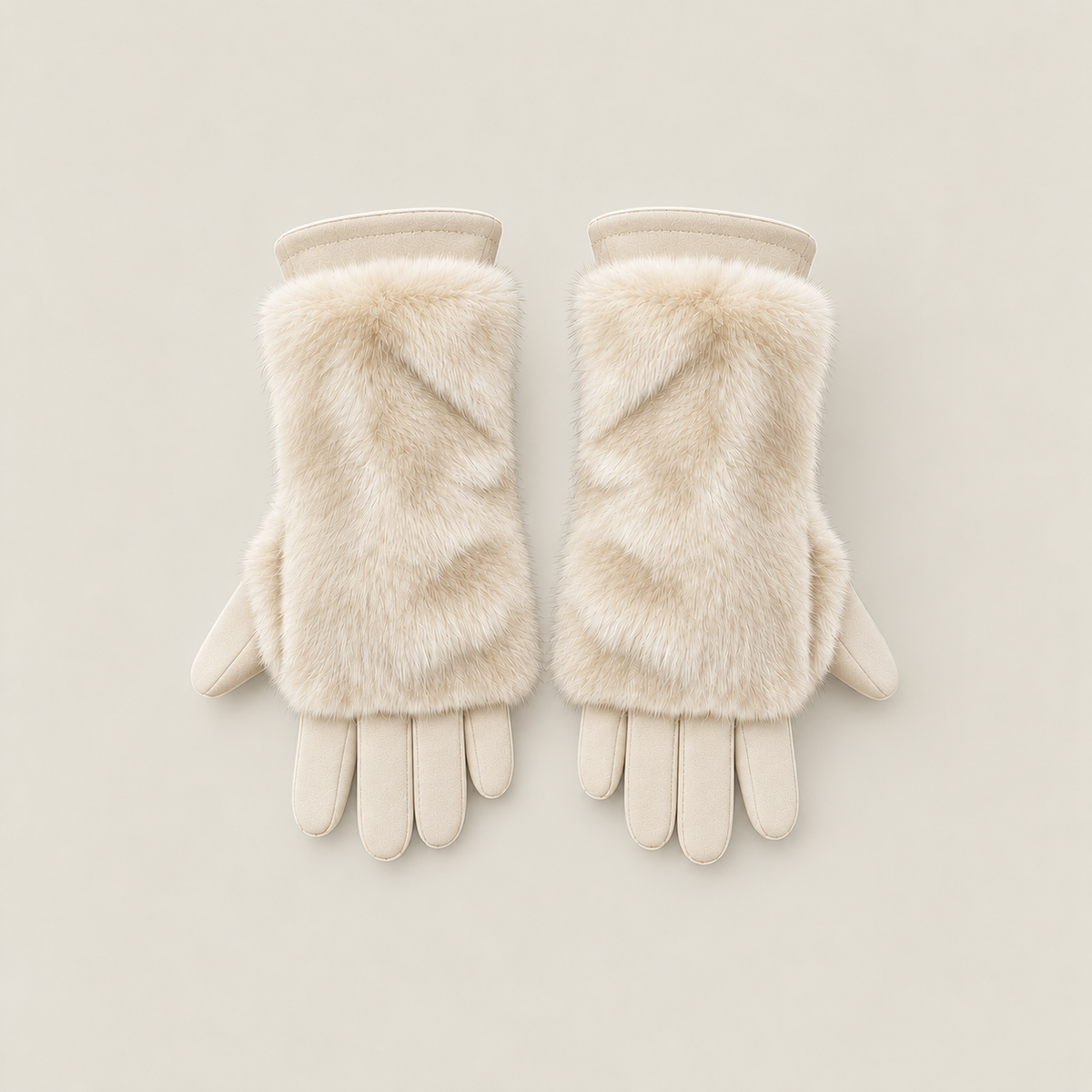 MME. MOUTON GLOVES - Cream