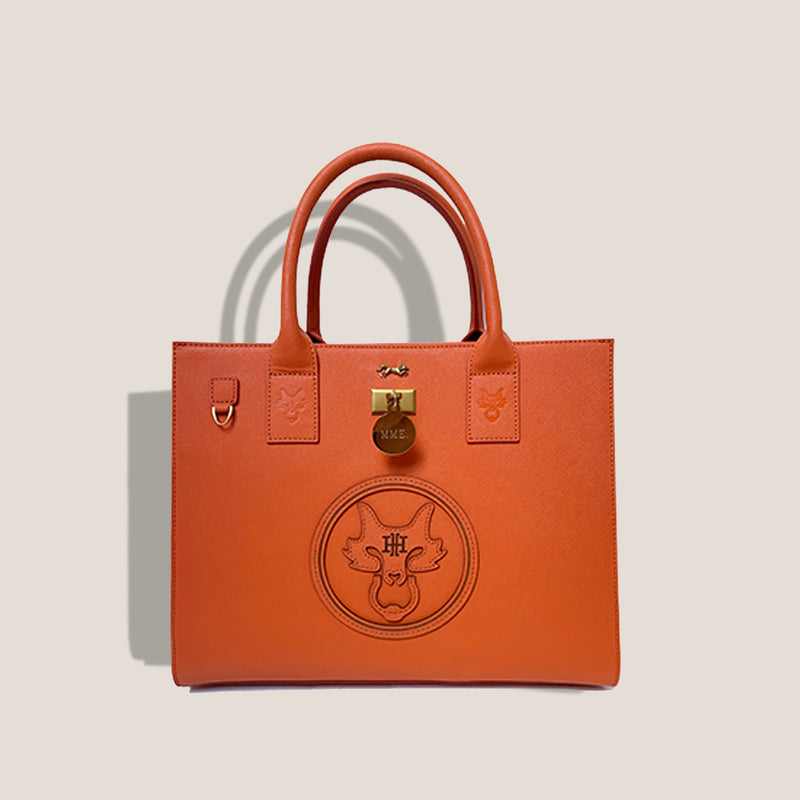 Mme.MINKThe Staffordshire Tote in Clementine