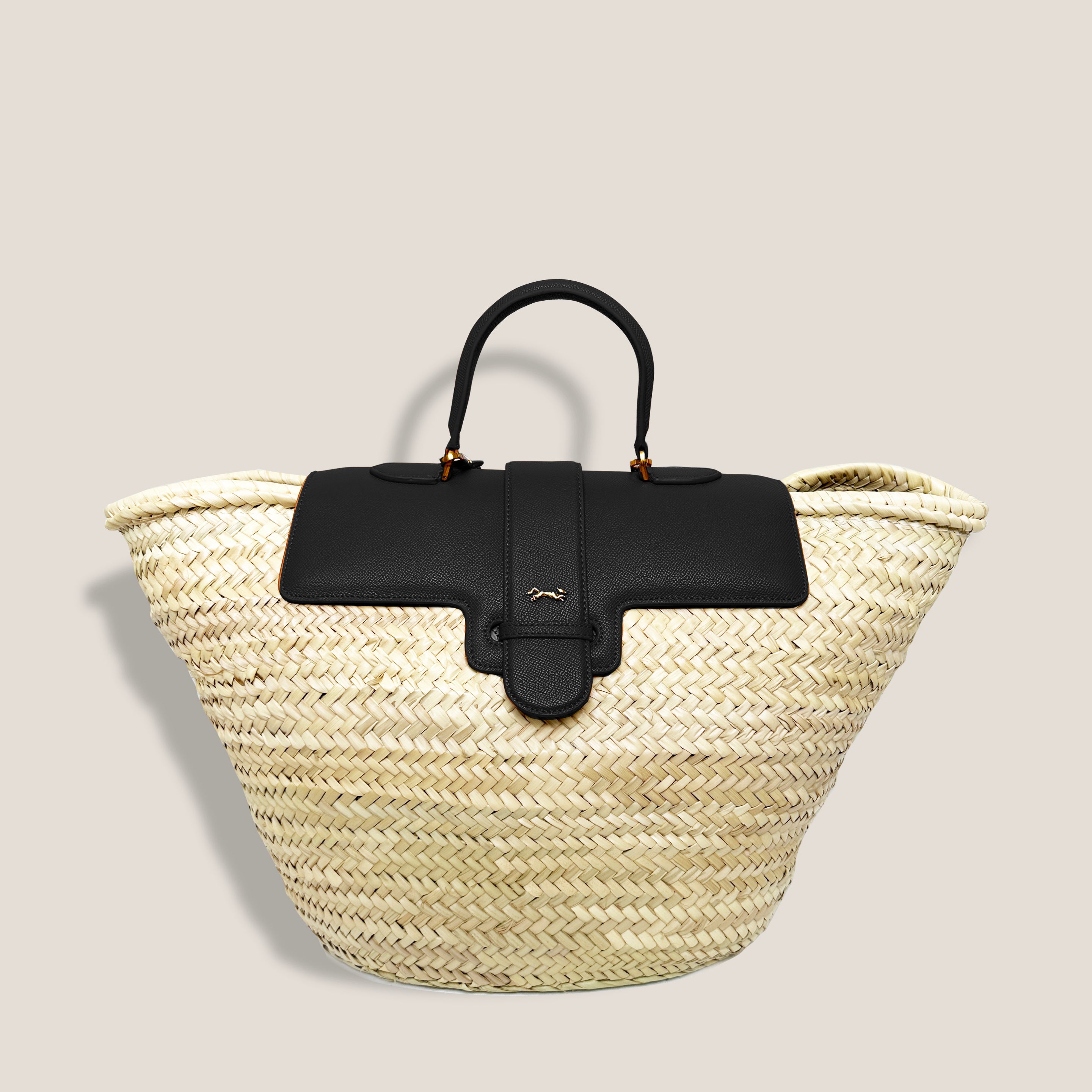 MME.CARLTON BASKET TOTE - NOIR