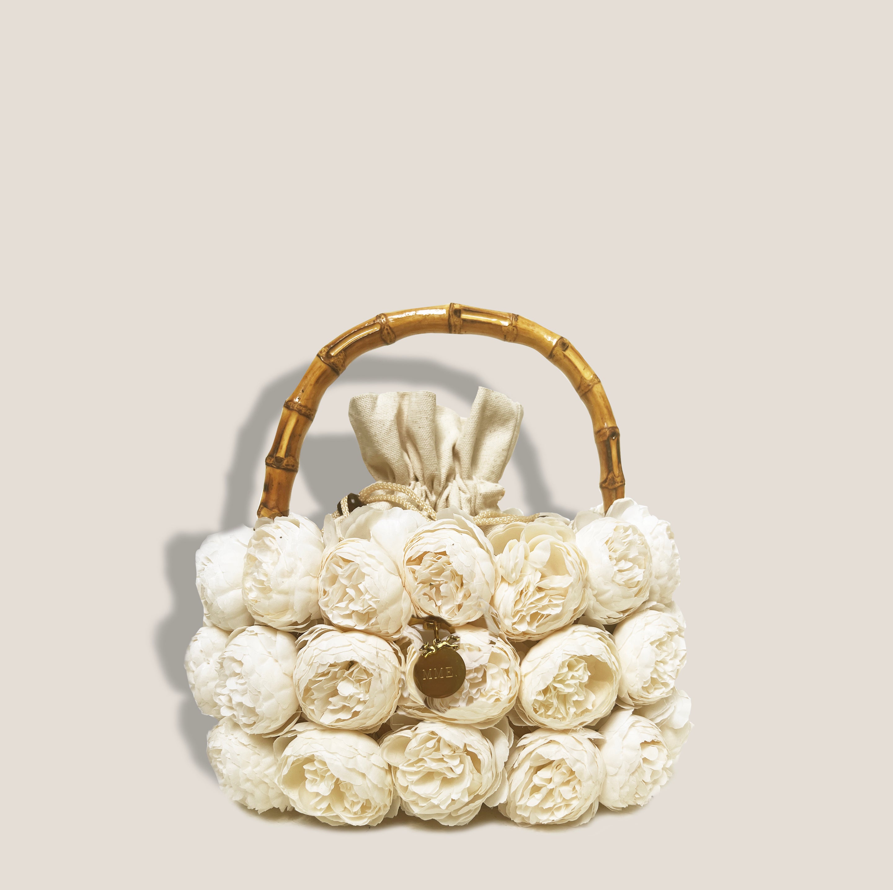 MME. PEONY CREAM BOUQUET Tote - CREAM