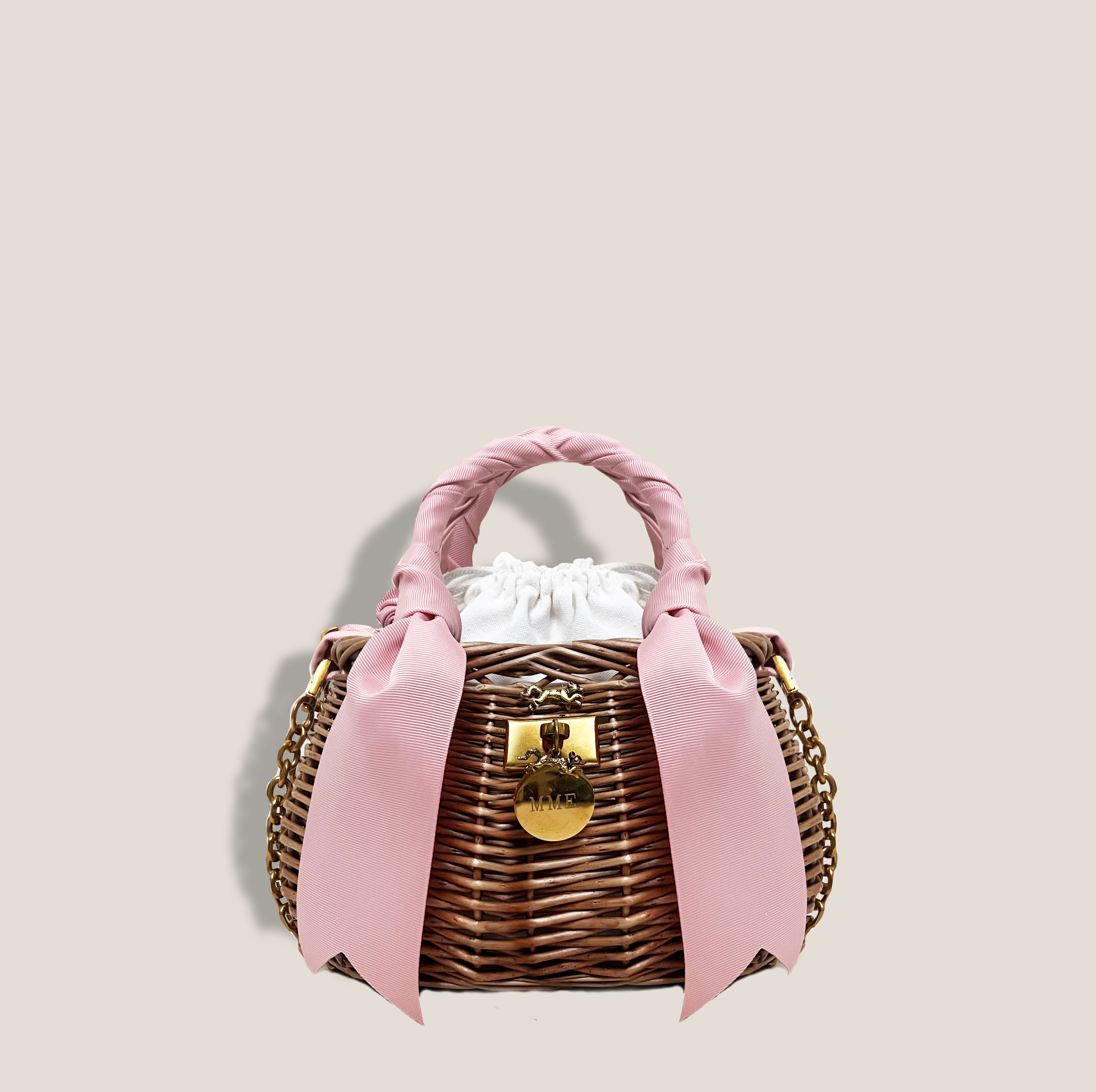 The Little Round Royce Tote - Rose