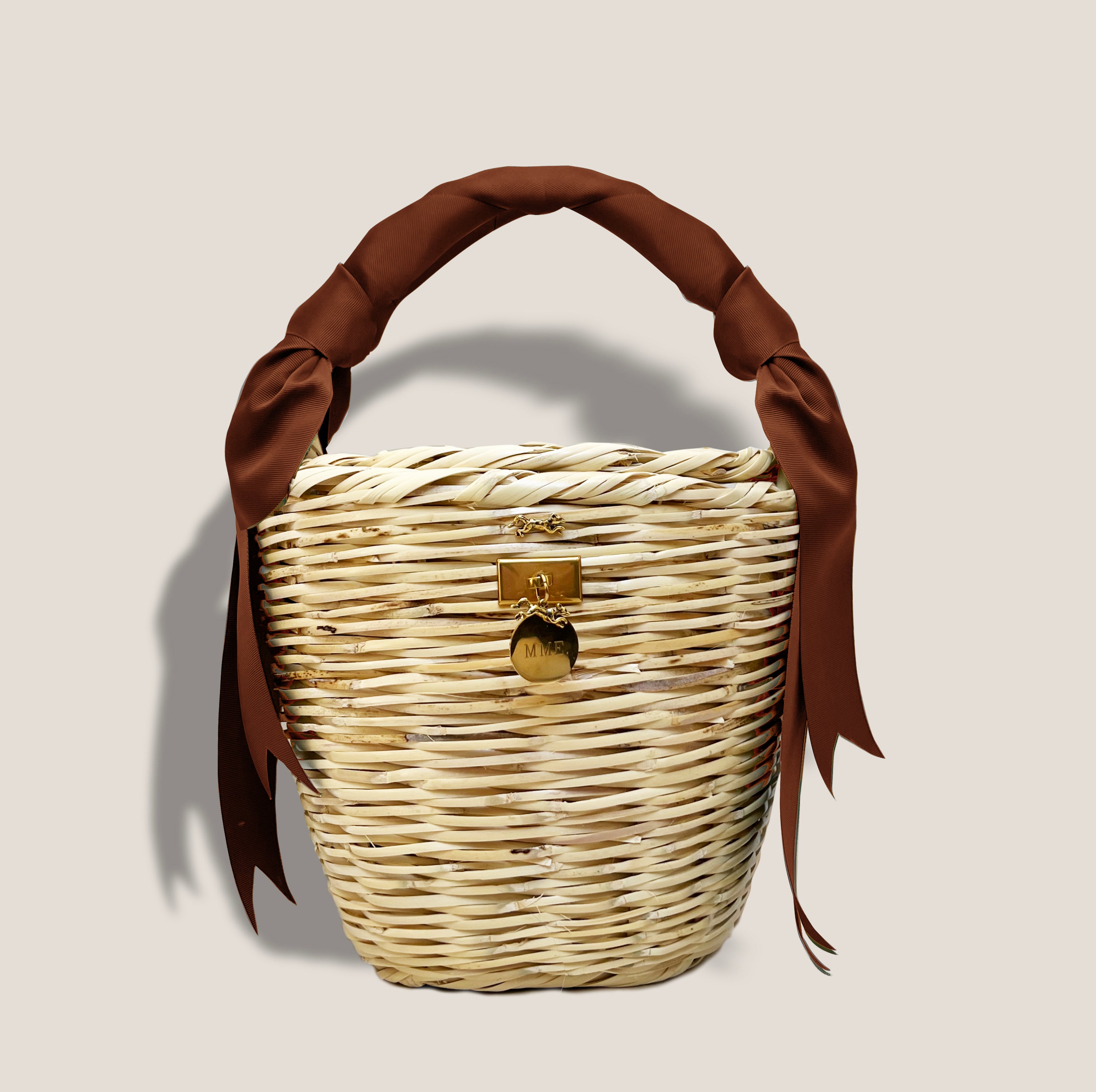 MME. LEGACY BIRK BASKET - COGNAC