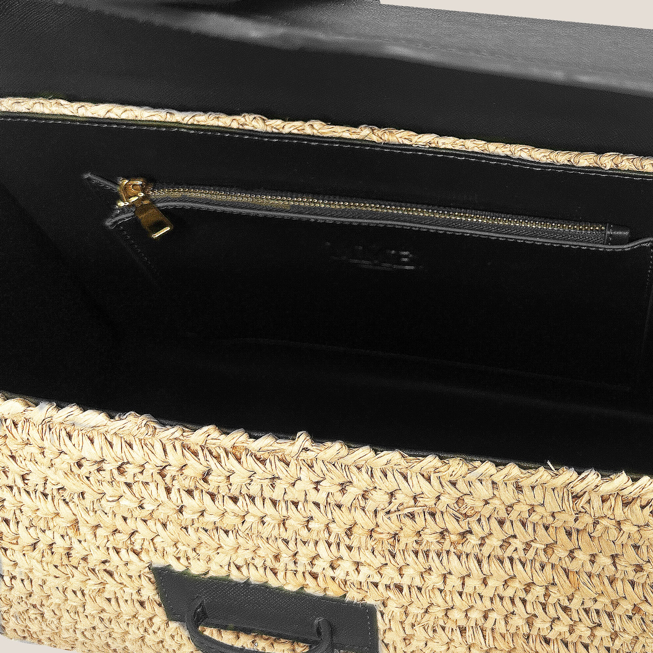 WOVEN MISS ONASSIS BAG - NOIR