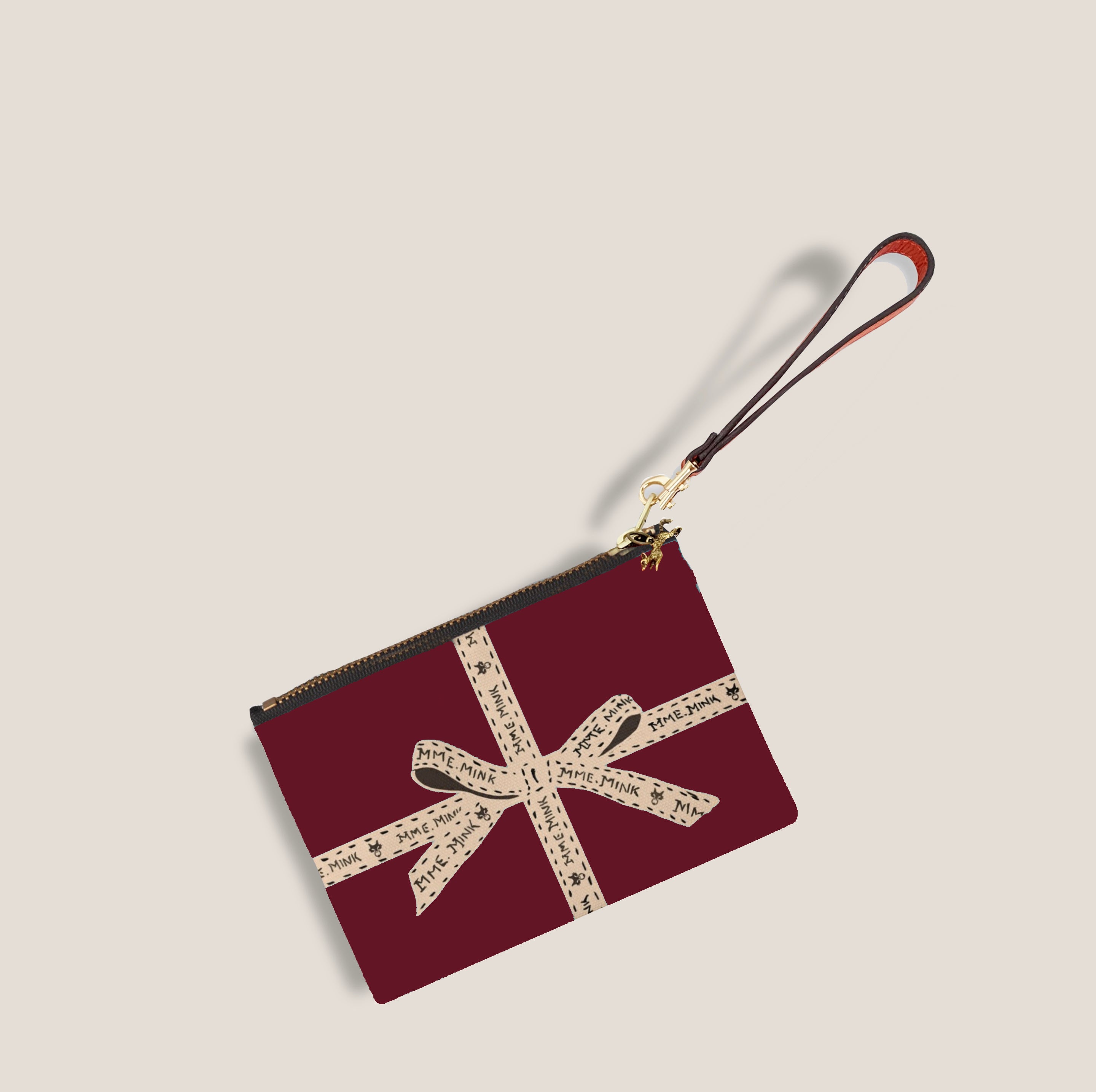 Miss MONEY PENNY Mini Pouchette - BURGUNDY