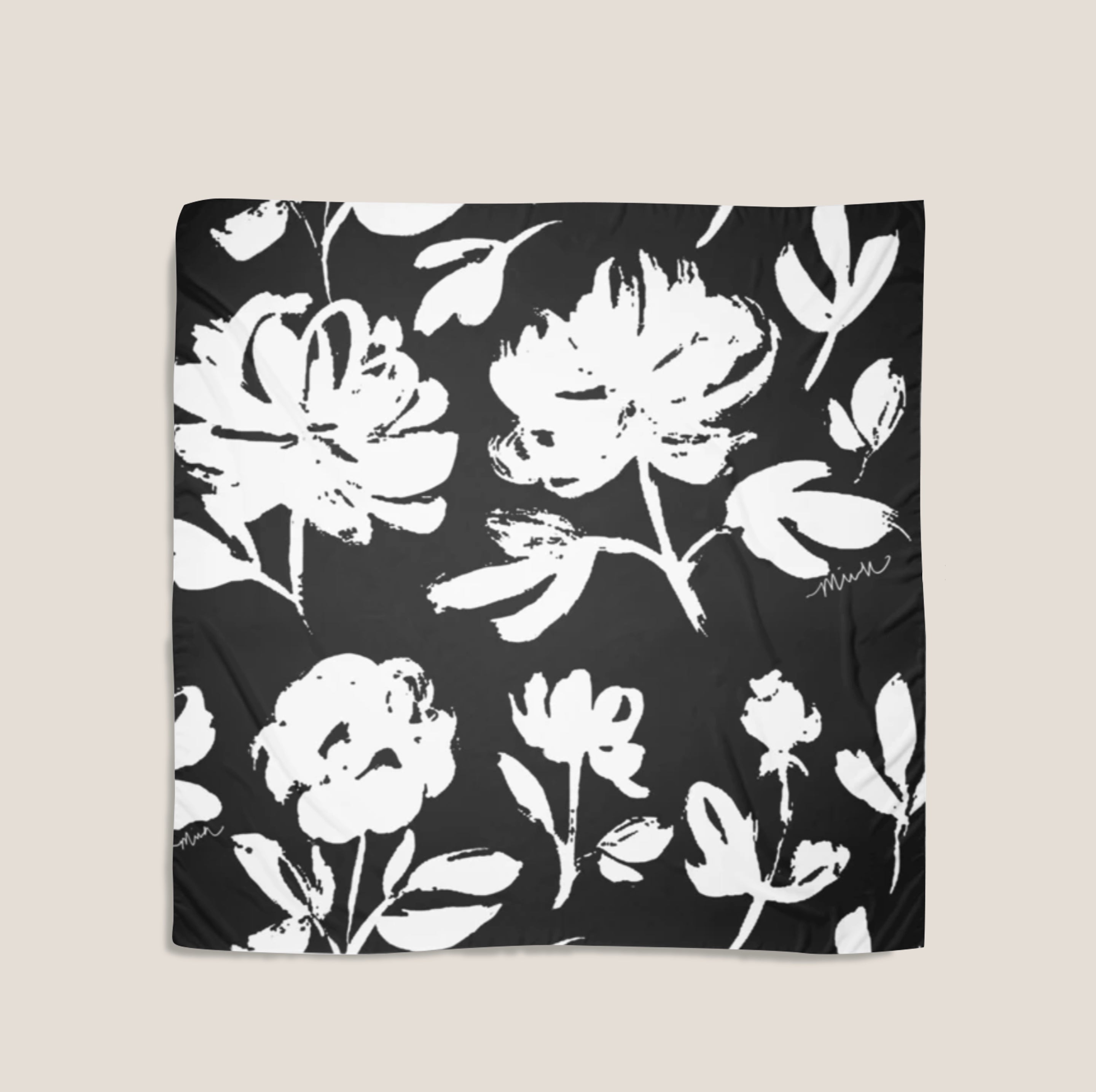 MME.MINK MAGNOLIA SCARF