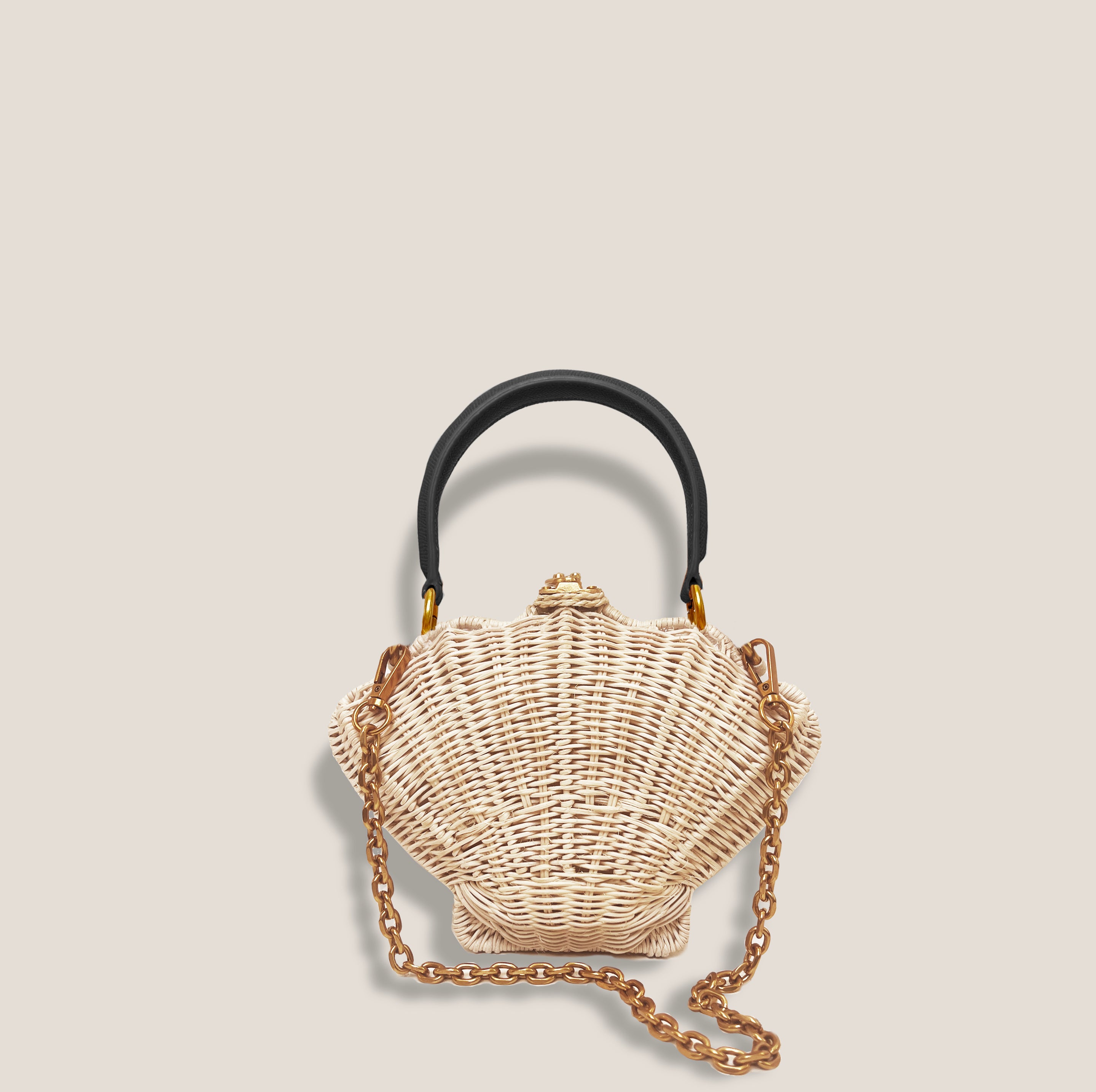 MME.MINK SHELL Clutch - NOIR