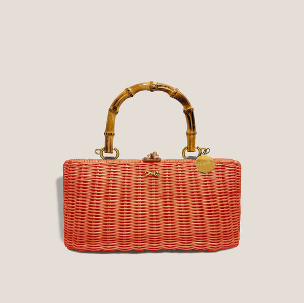Mme.MINKMME. KELLY BAMBOO CLUTCH -  CLEMENTINE