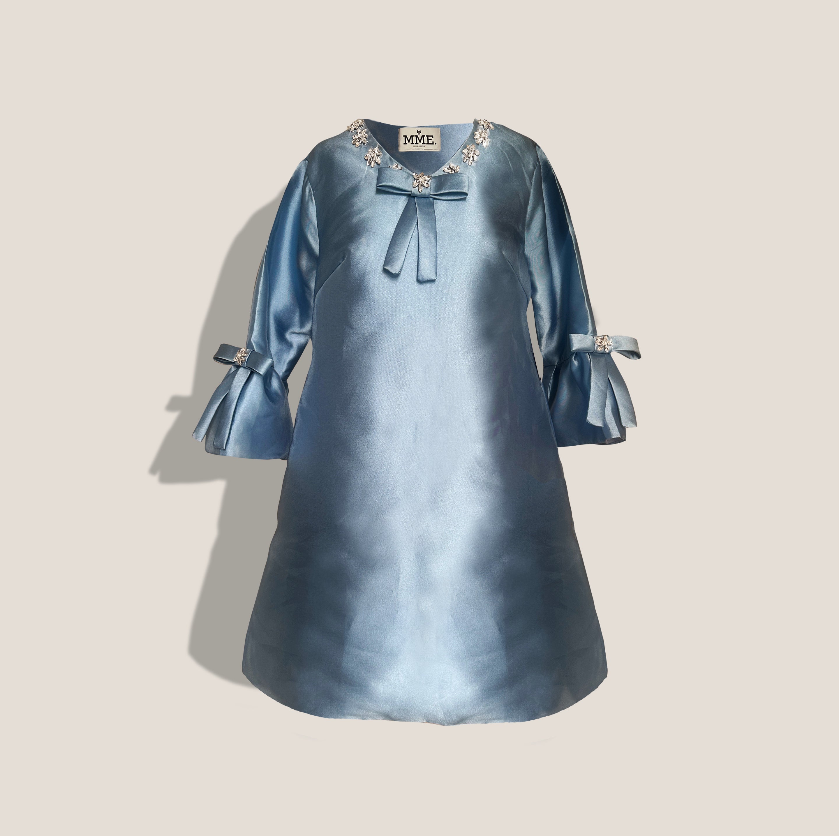 MME.MINK OPERA JEWEL GOWN - BABY CORNFLOWER