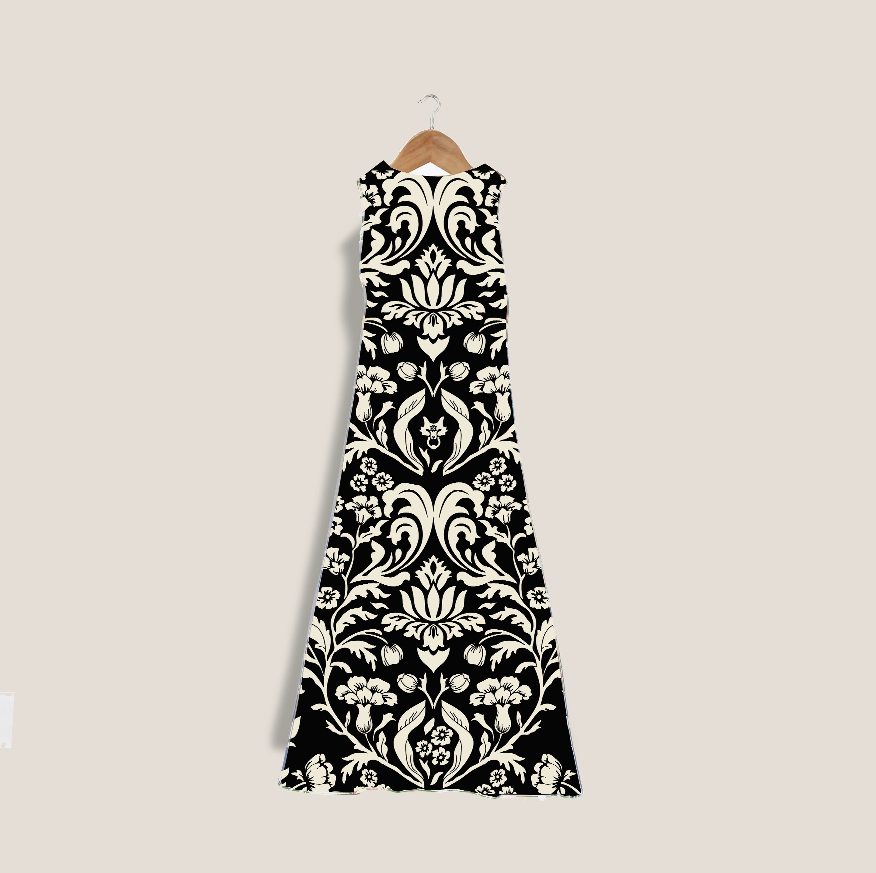 MME. "FLEUR" Garden Dress - NOIR