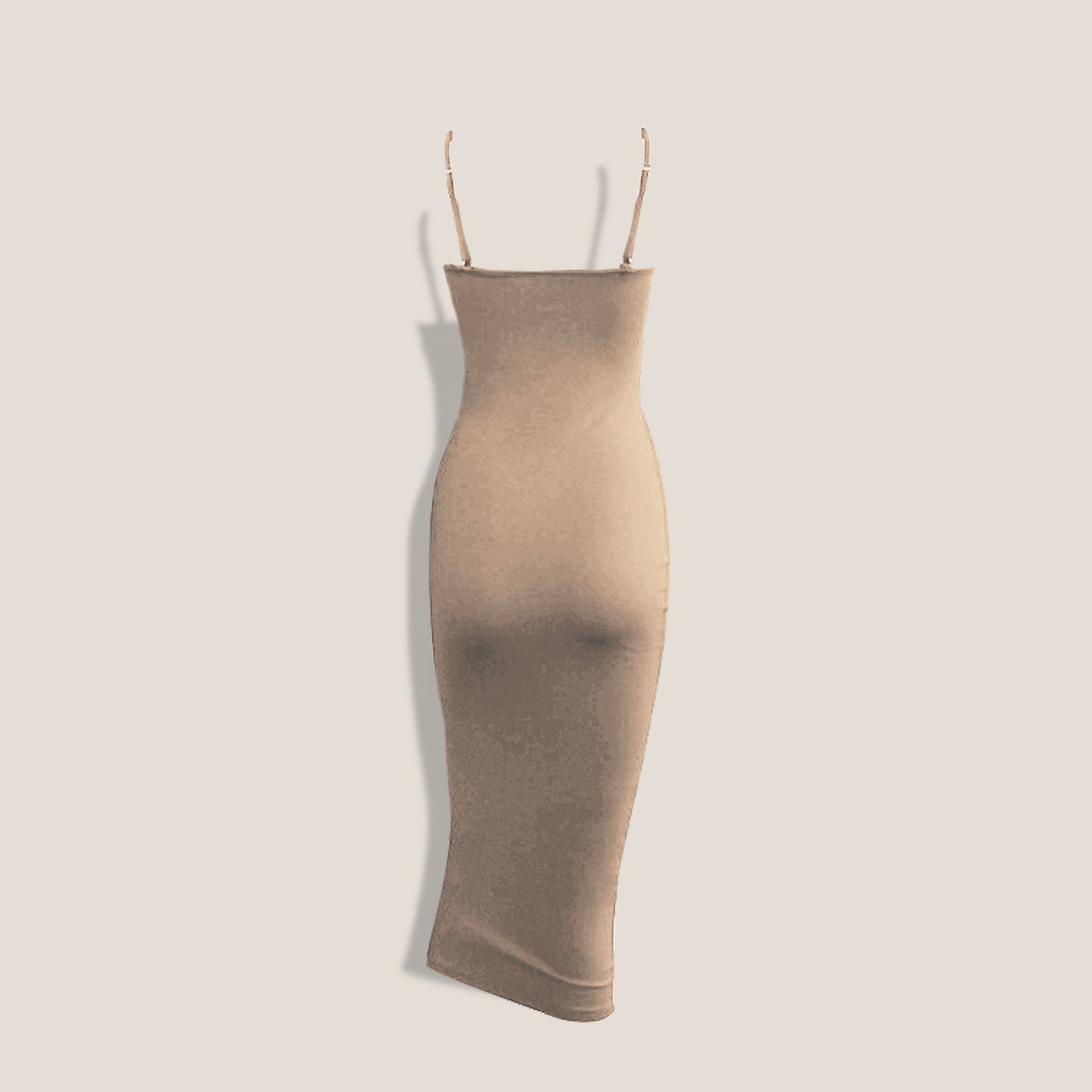 MME. SKINNY DIP SLIP DRESS - NUDE
