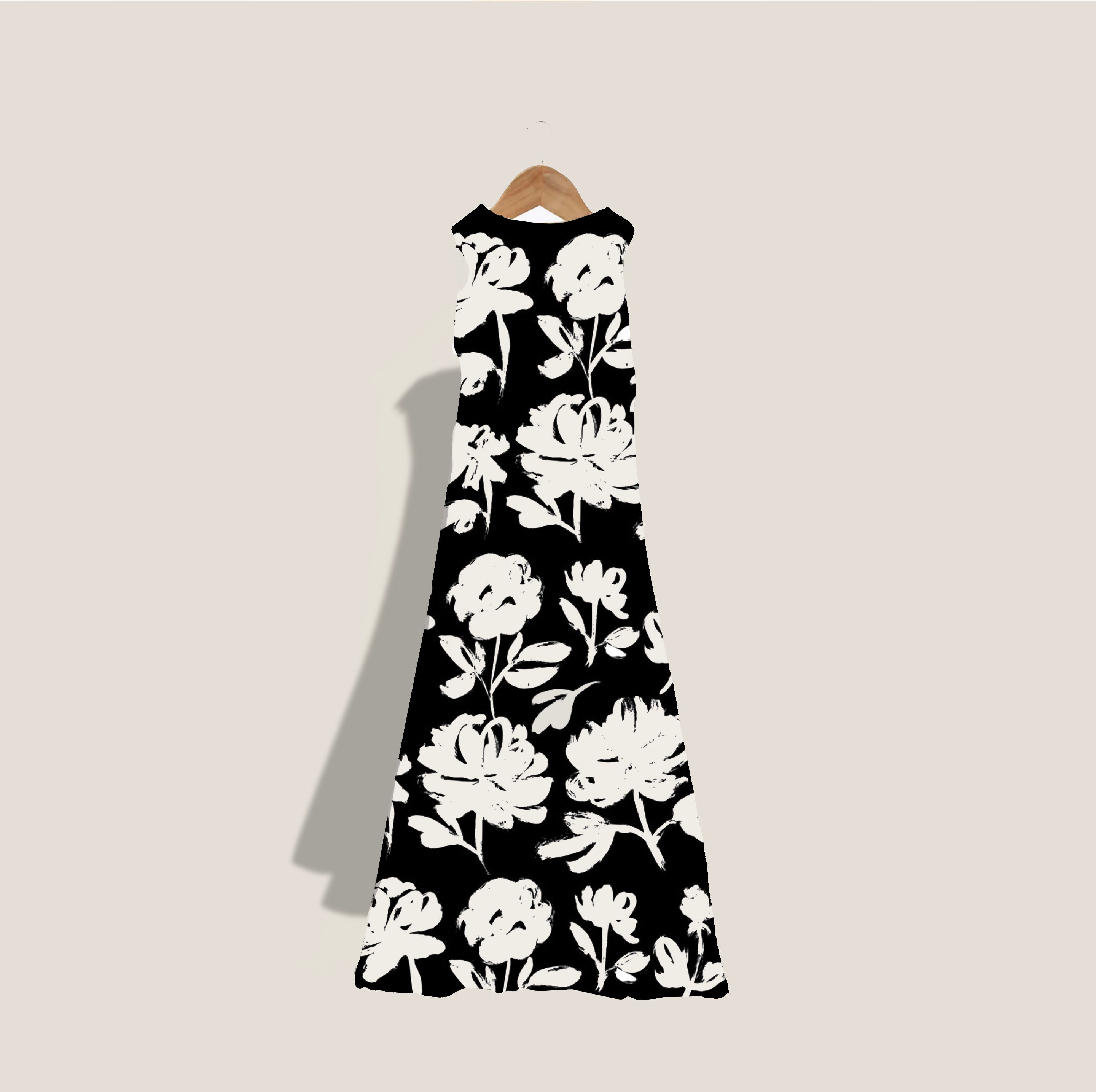MME. CAP FERRAT GARDEN DRESS - NOIR