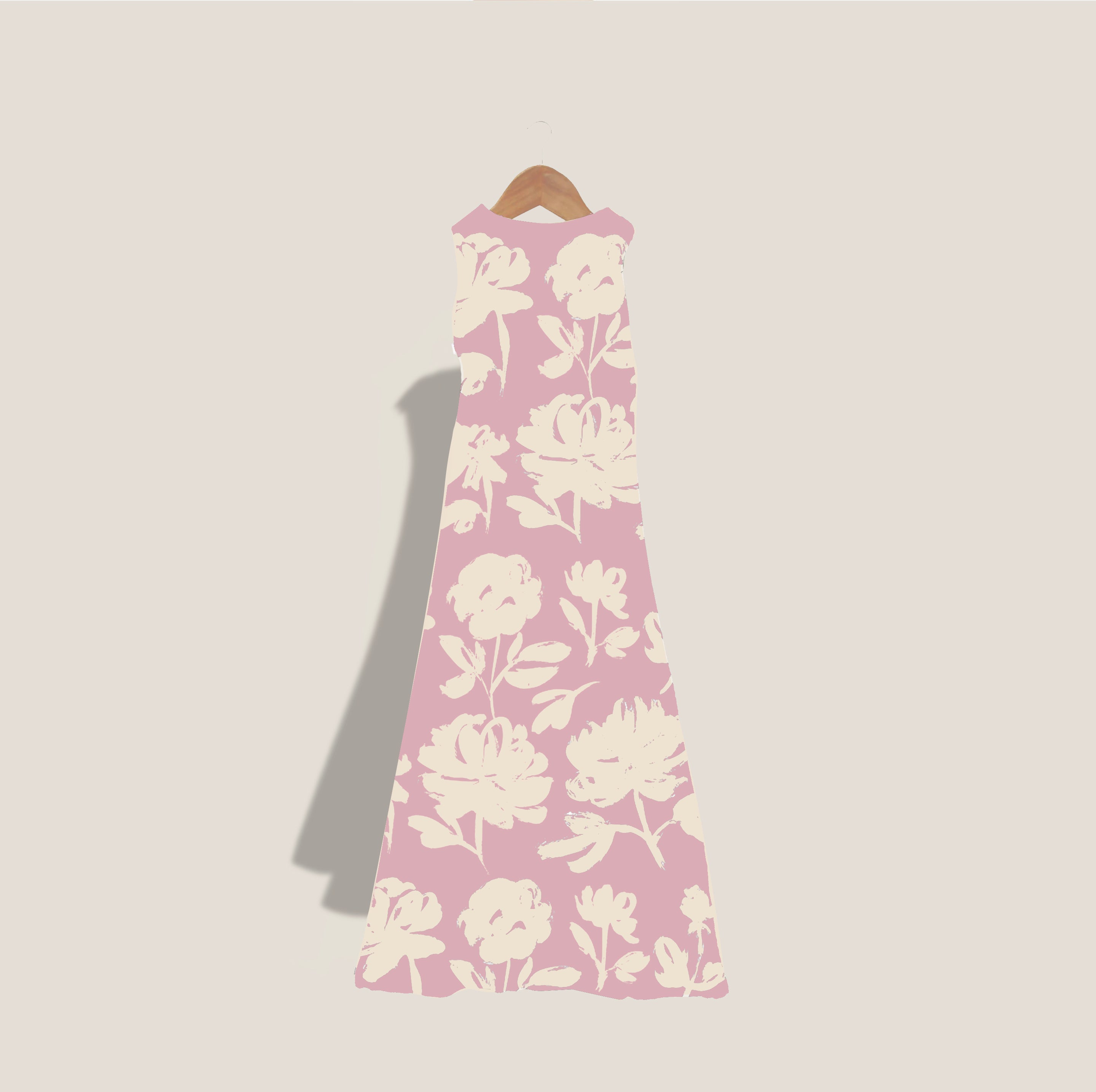 MME. CAP FERRAT GARDEN DRESS - ROSE