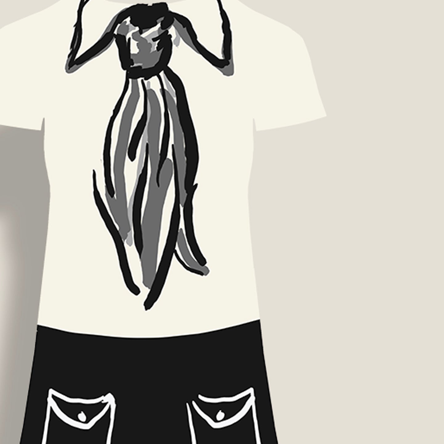 MME. FRENCH NECKTIE GARDEN DRESS