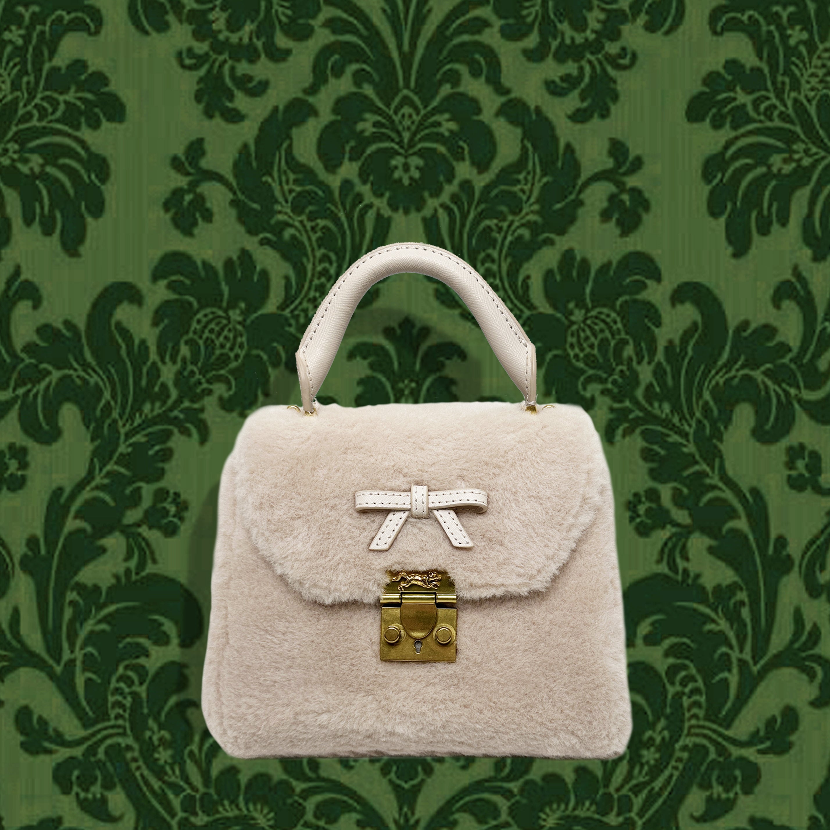 MME. AUDREY FUR Bag - CREME**