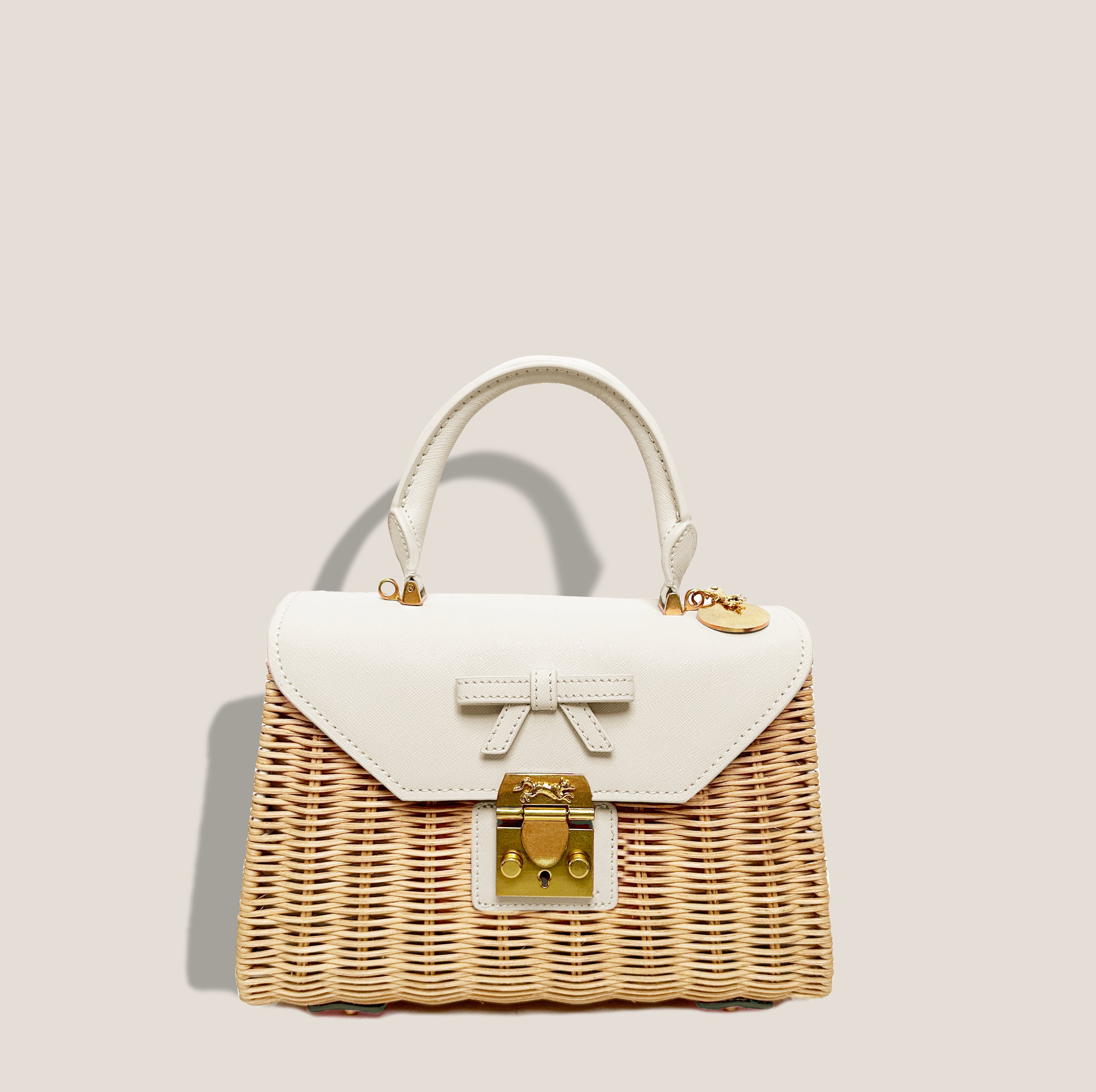 MME. AUDREY BASKET Bag - CREME