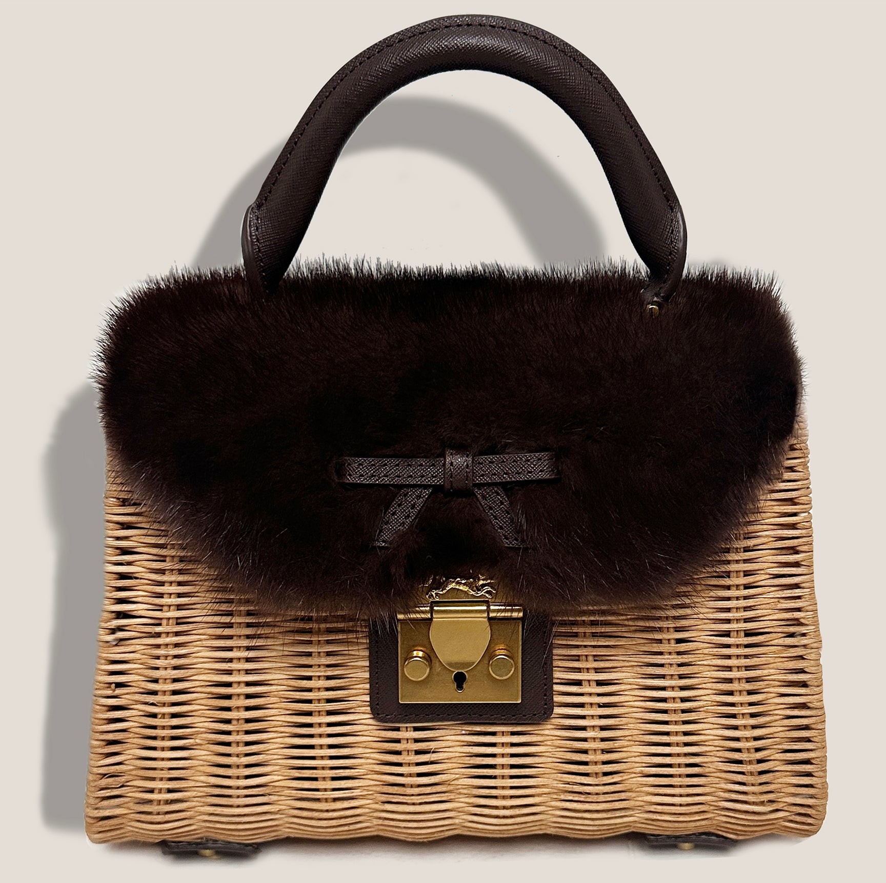 MME. AUDREY MINK BASKET*