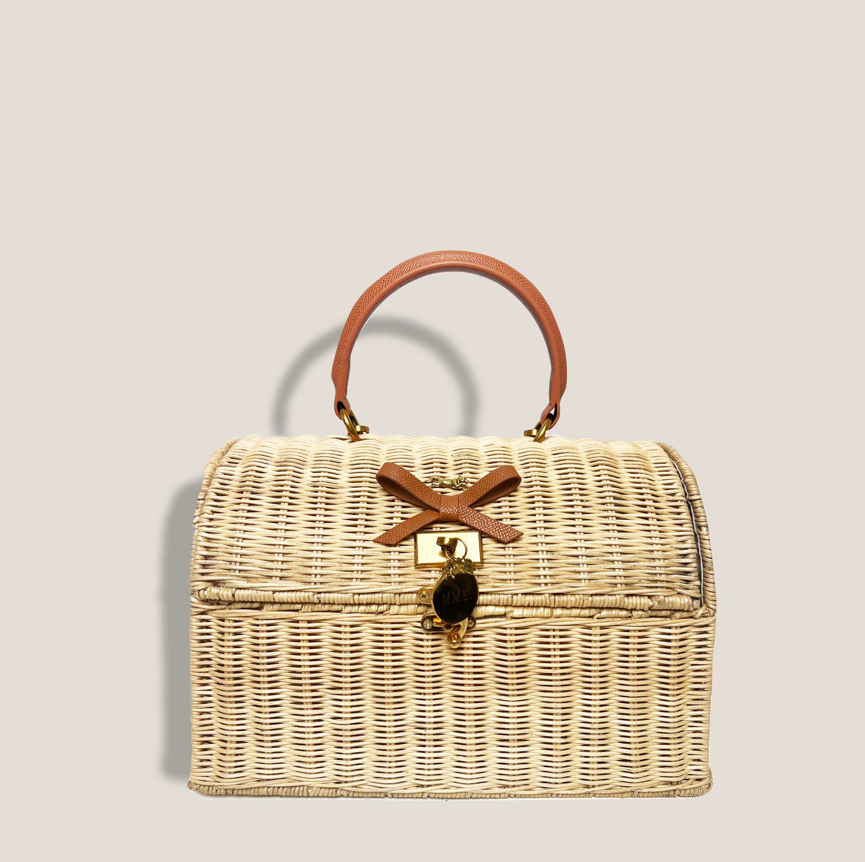 Tan Woven Rattan Crossbody – maeree