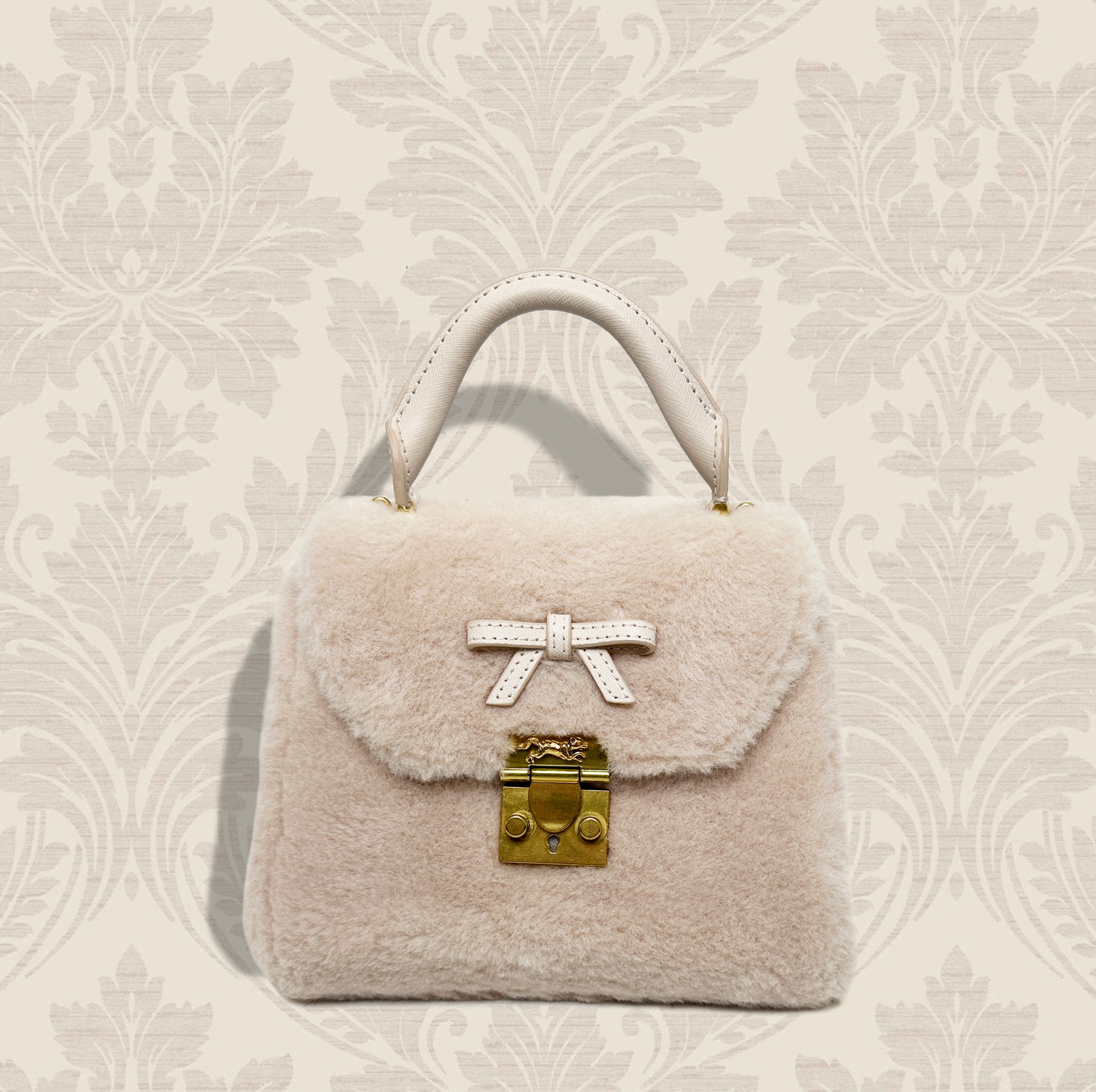 MME. AUDREY FUR Bag - CREME