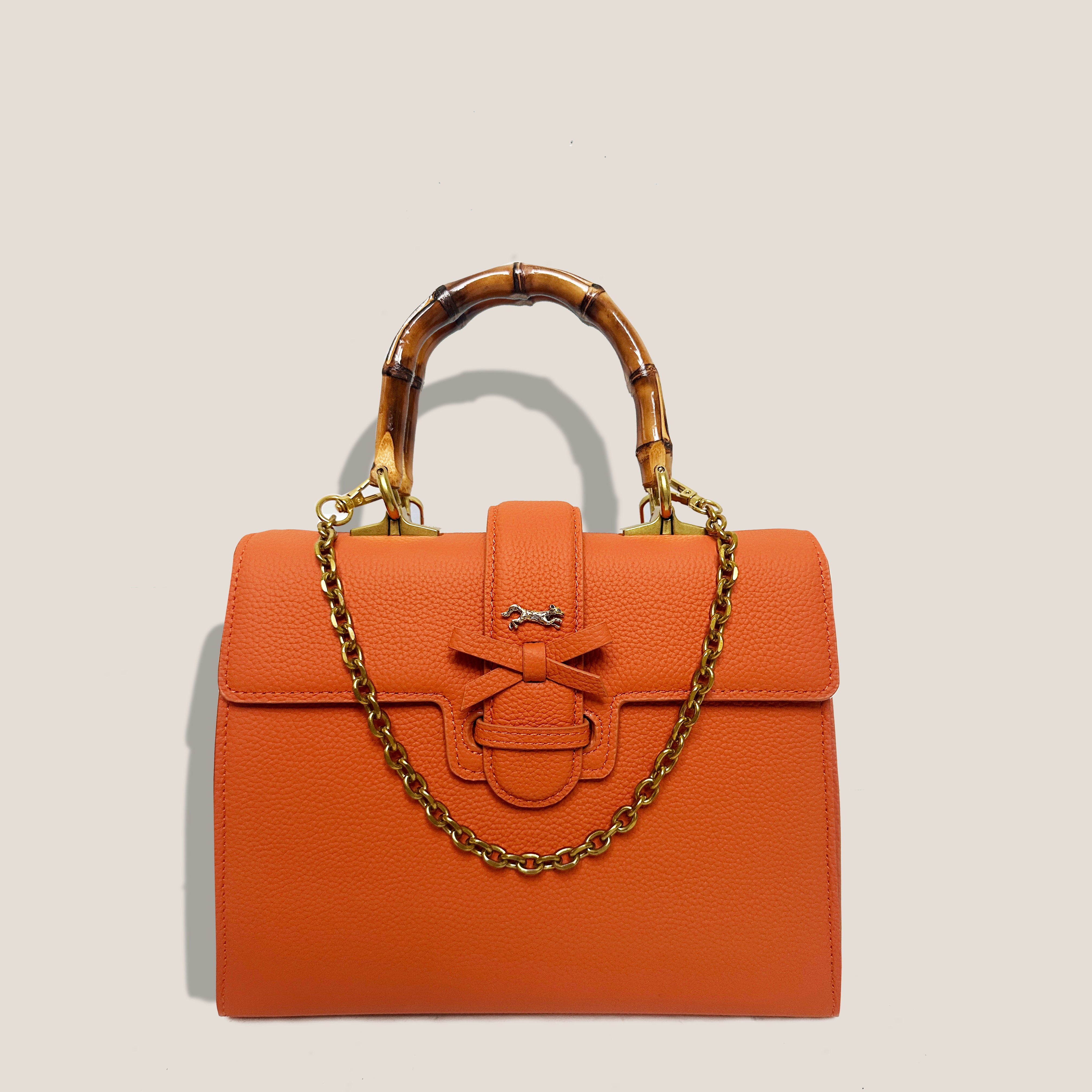 THE CARLTON BOW BAG PETITE - CLEMENTINE TOGO
