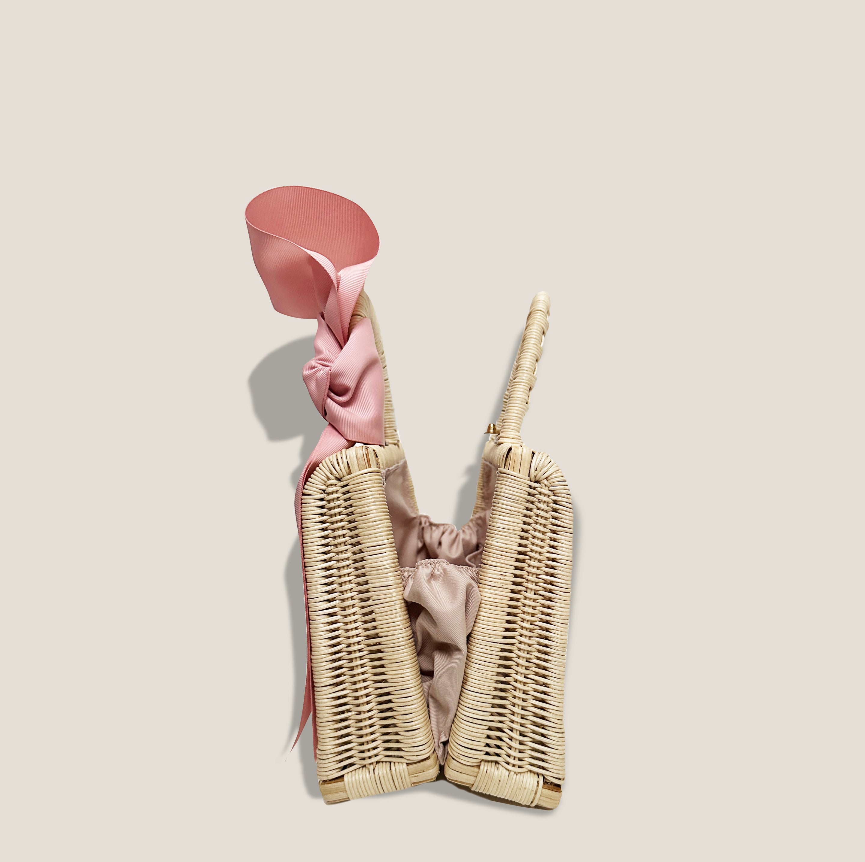 MME. MONACO CANE BAG - ROSE