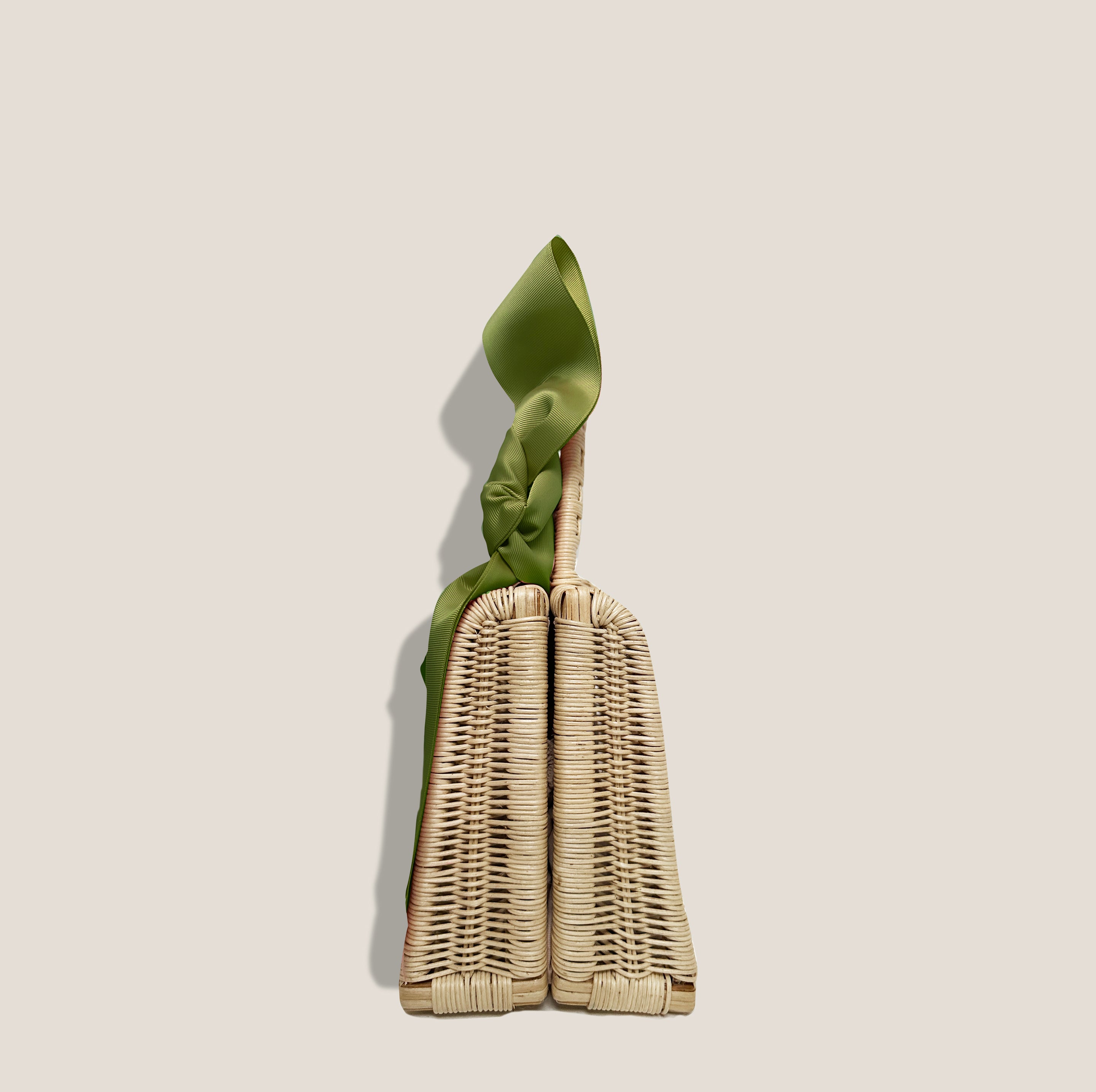 MME. MONACO CANE BAG - MOSS