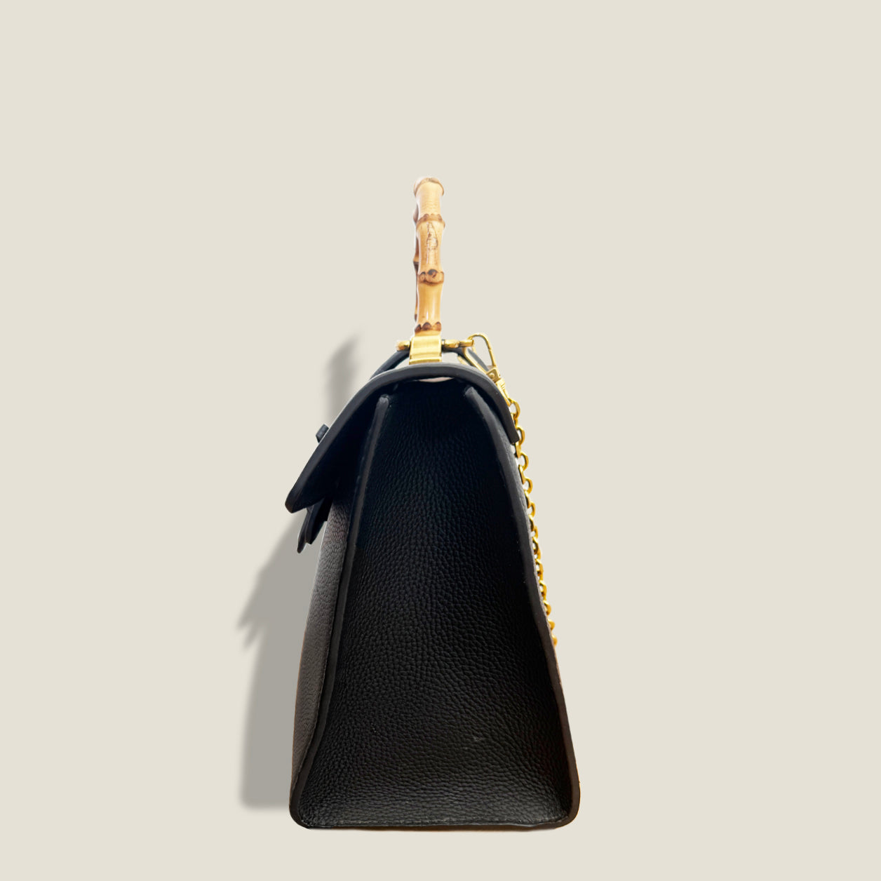 THE CARLTON BOW BAG PETITE - NOIR