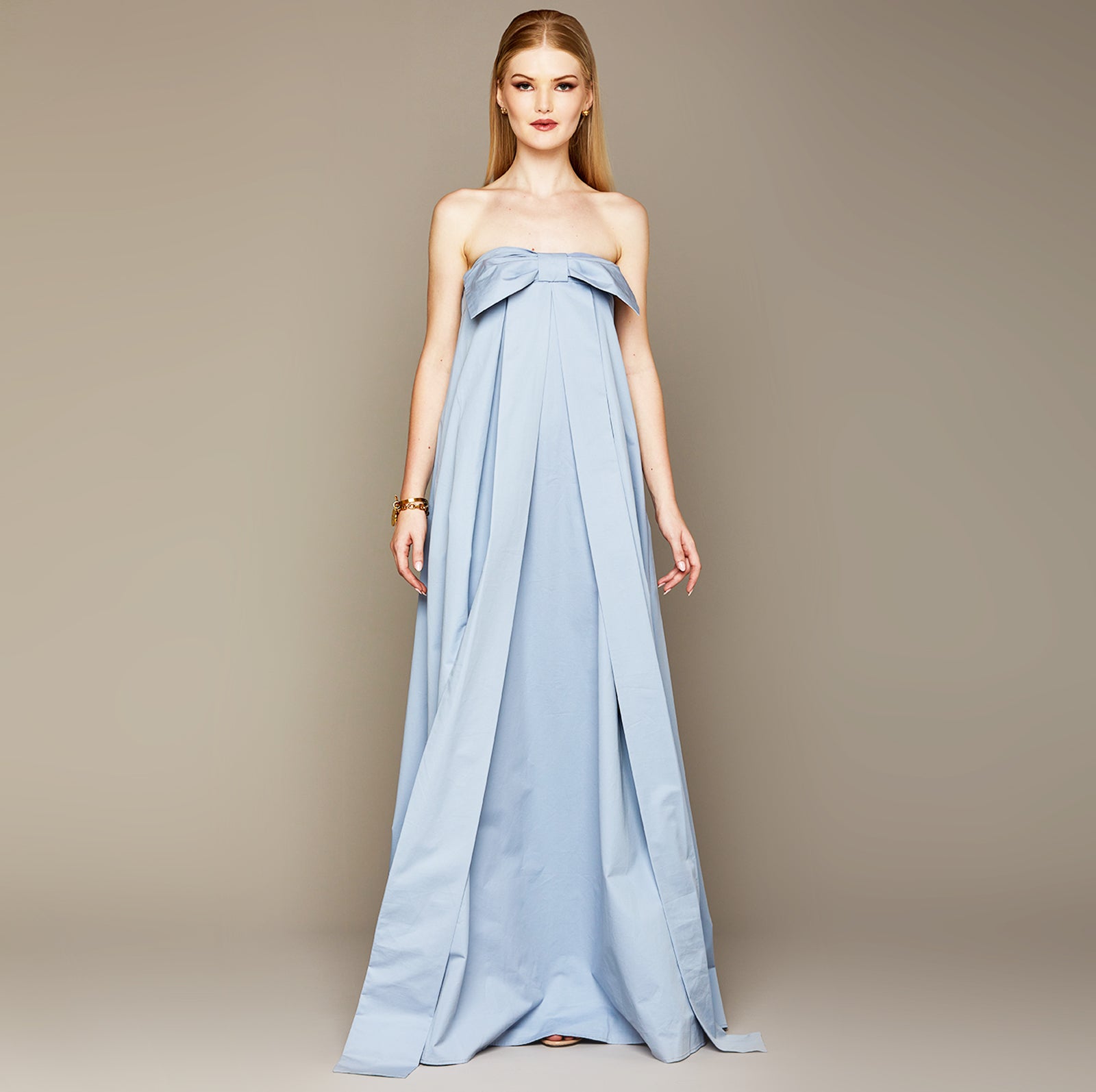 MME. GARDEN TERRACE DRESS - Cornflower