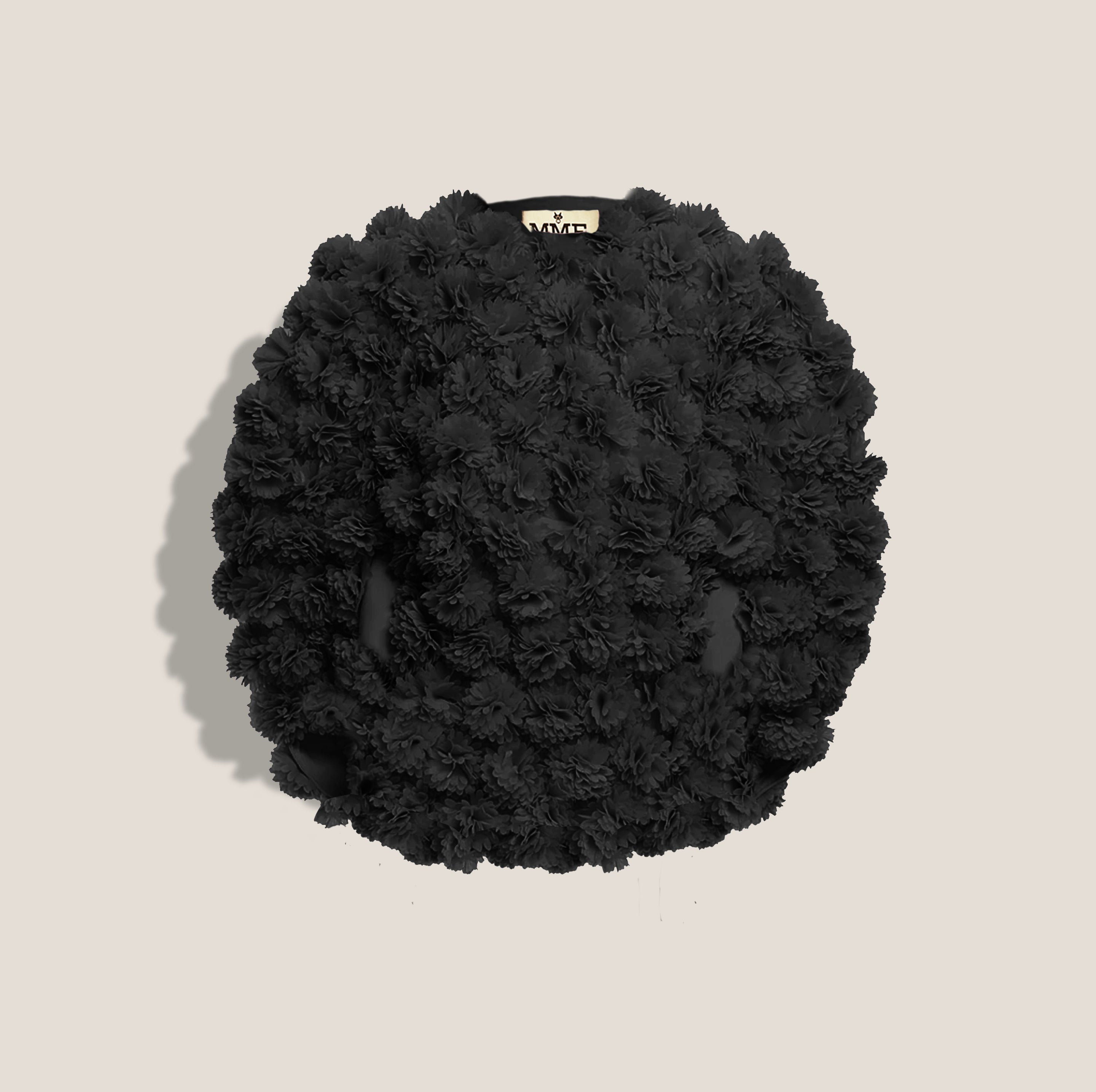 MME. POOFE FLOWER DRESS - NOIR