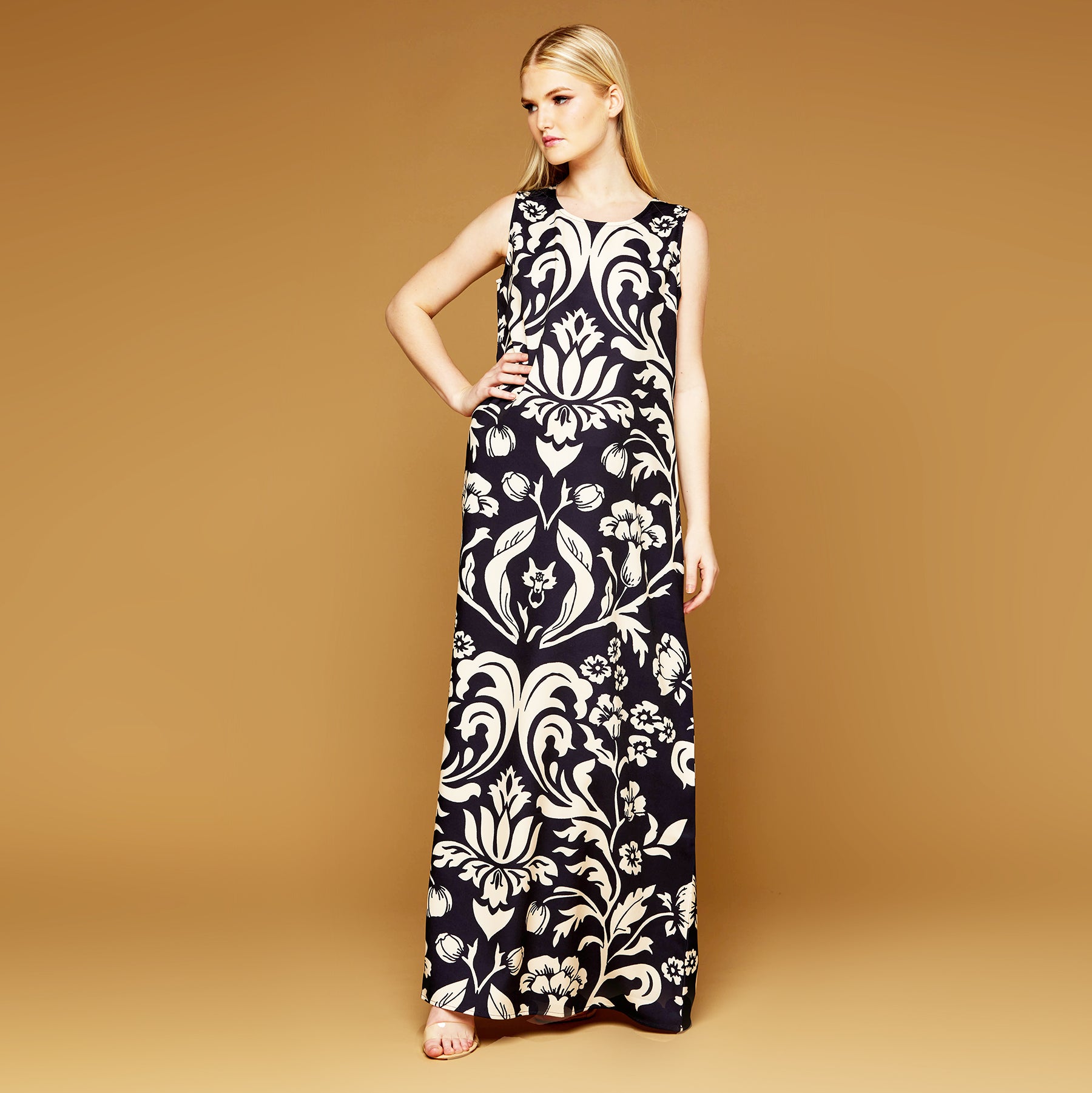 MME. "FLEUR" Garden Dress - NOIR