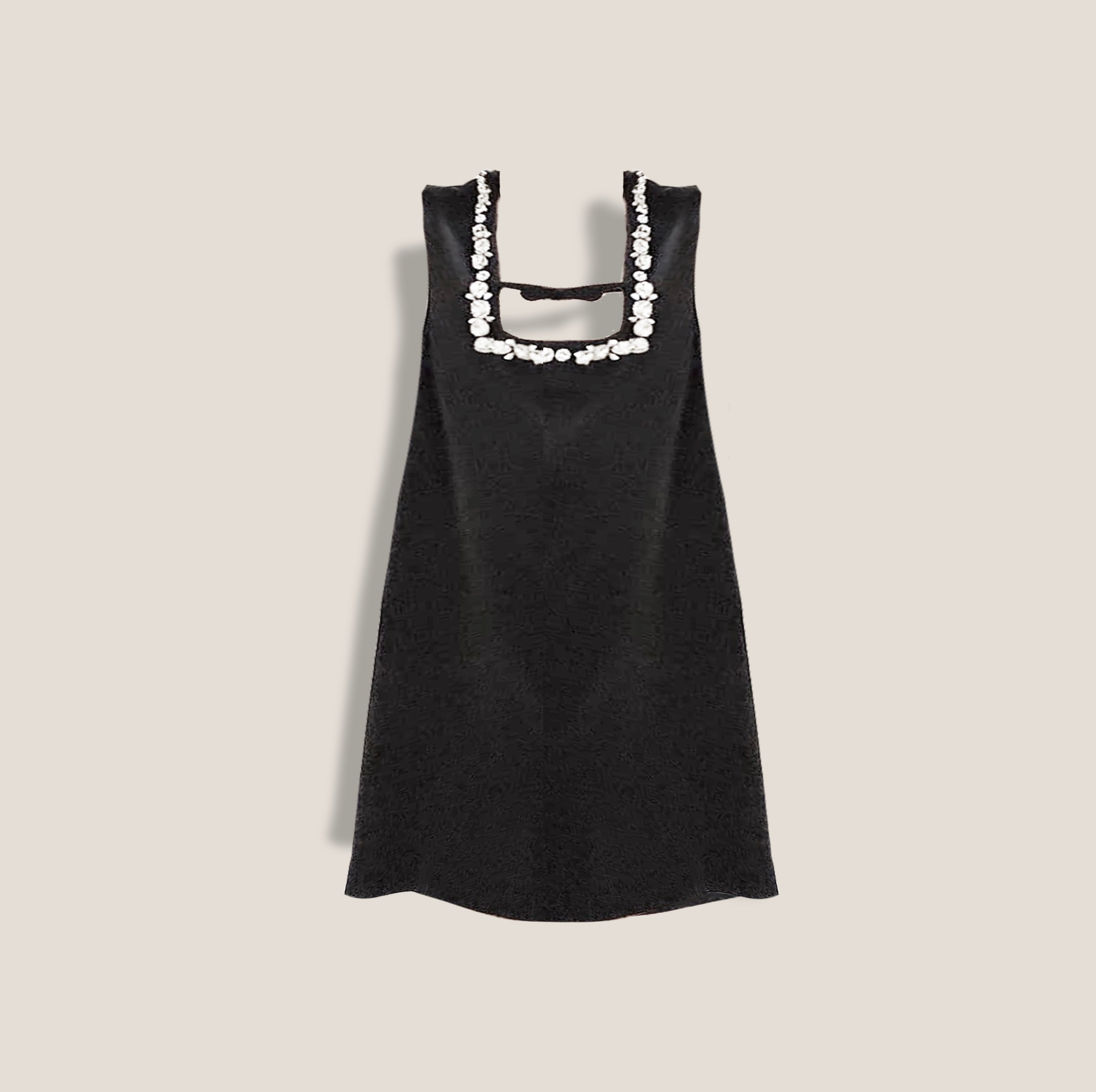 MME. BLACK TIE SATIN BOW Dress