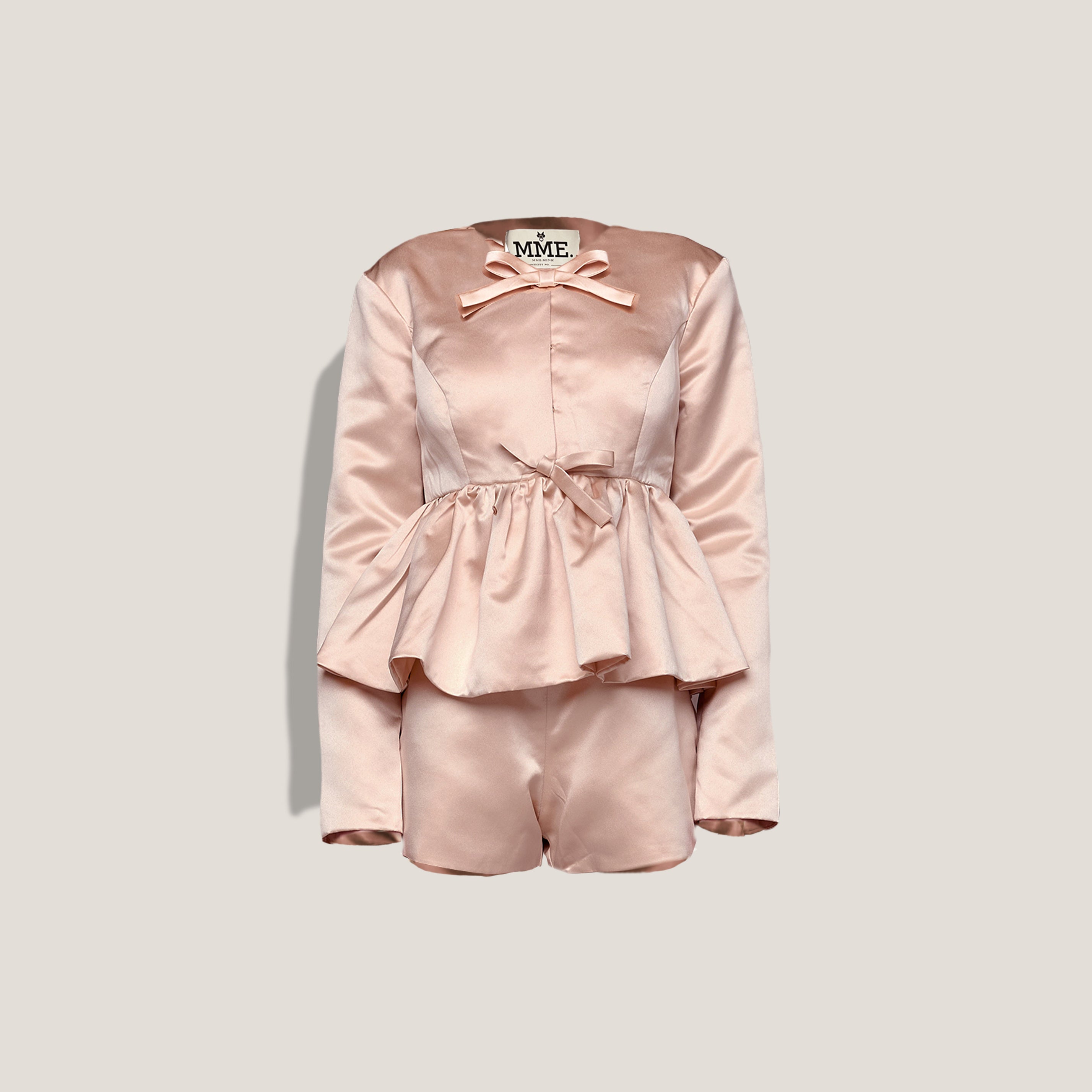 MME.MINK ELEANOR SUIT - Nude Pink