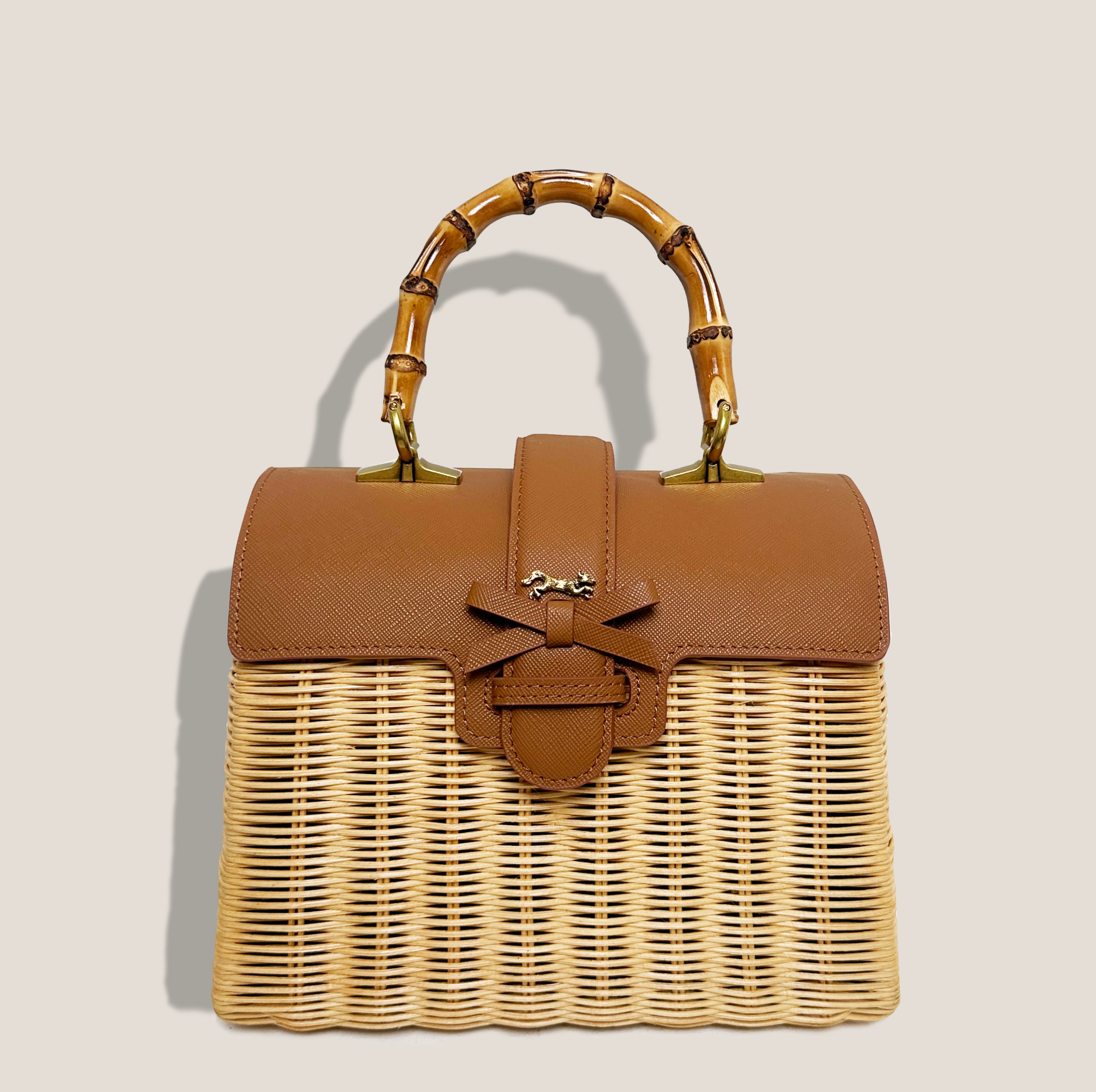 MME. CARLTON BASKET PETITE - CARAMEL