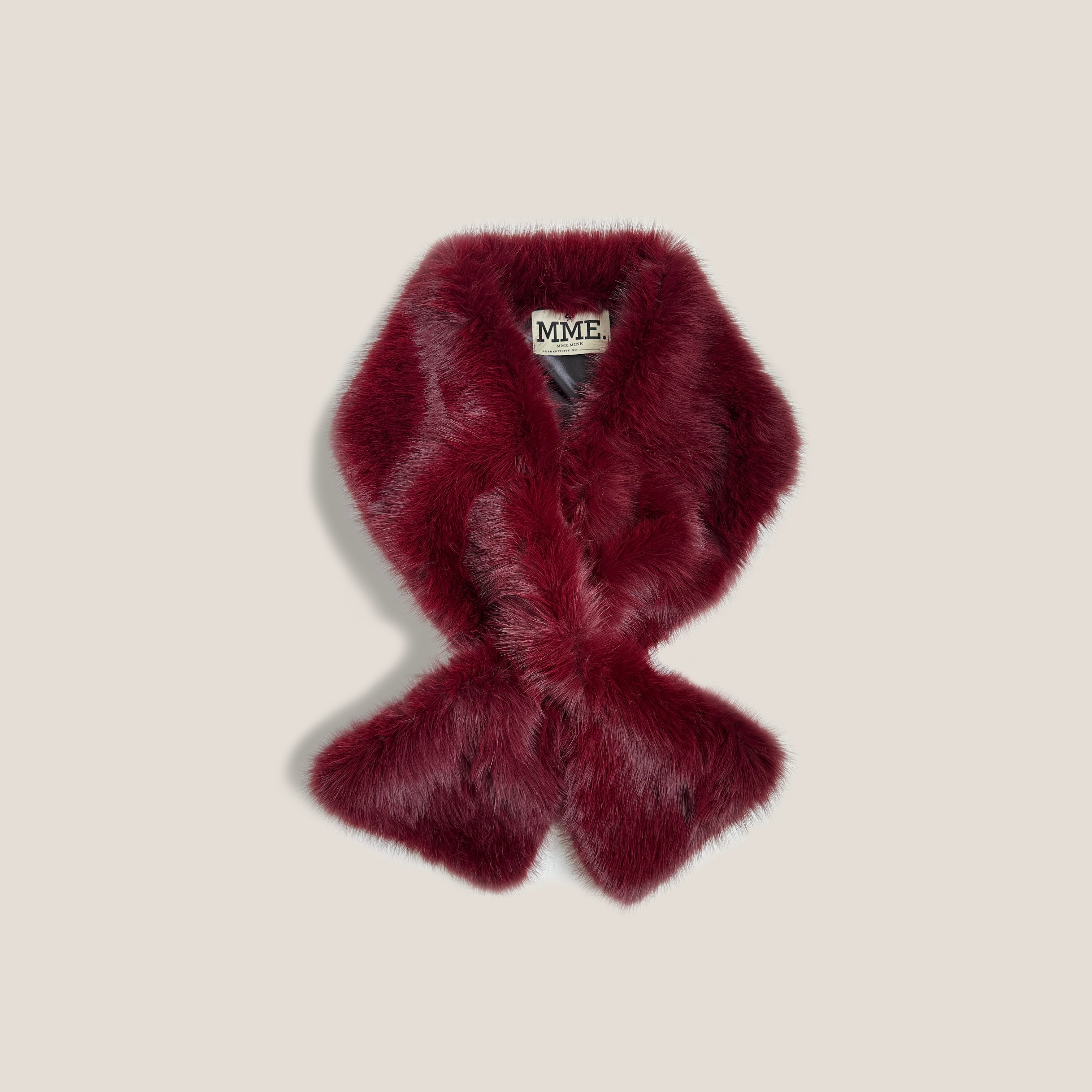 The Radziwill Wrap - Fur Scarf ROUGE