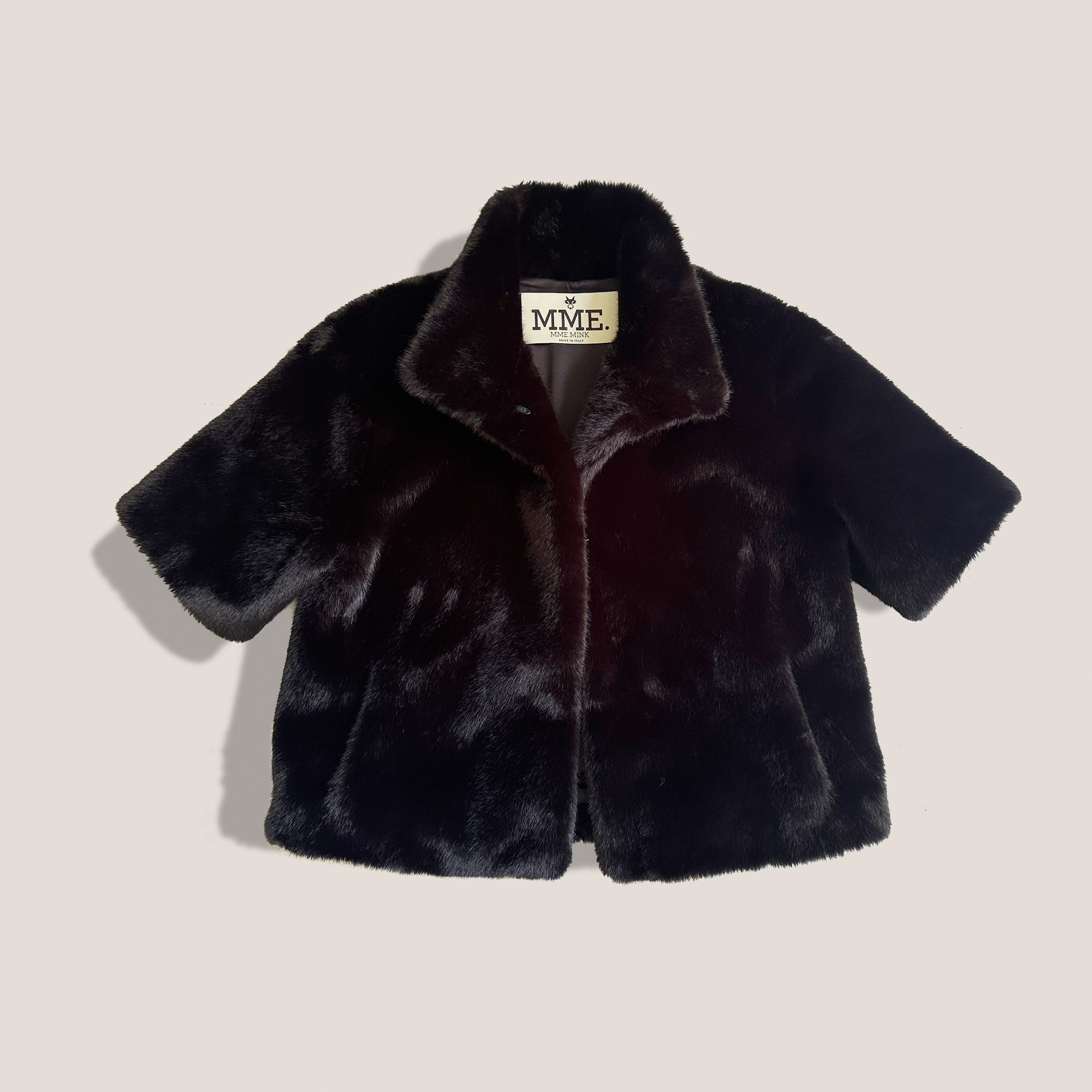 THE MINKY DAY COAT - NOIR