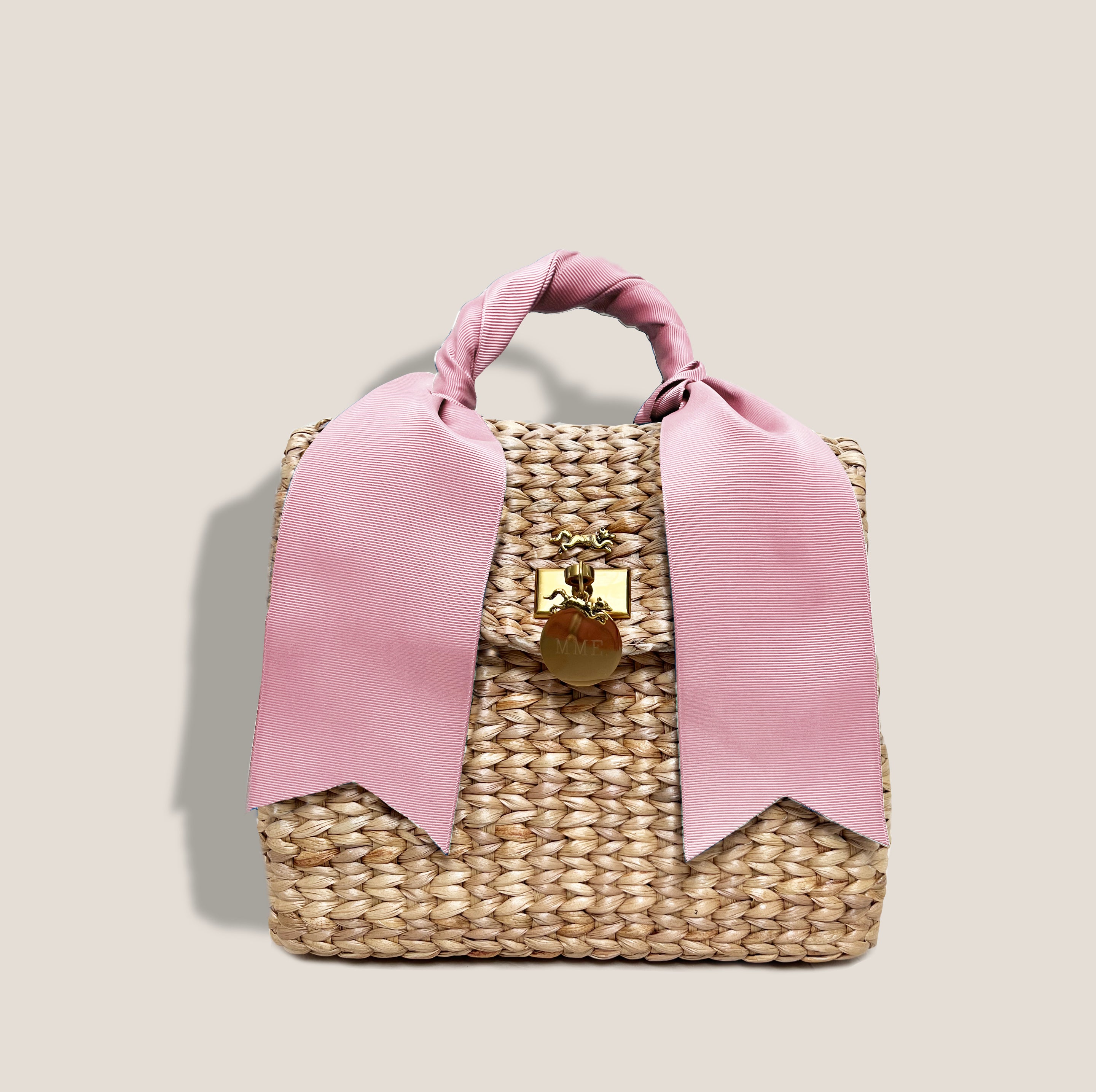 Women's Pink Straw Bags